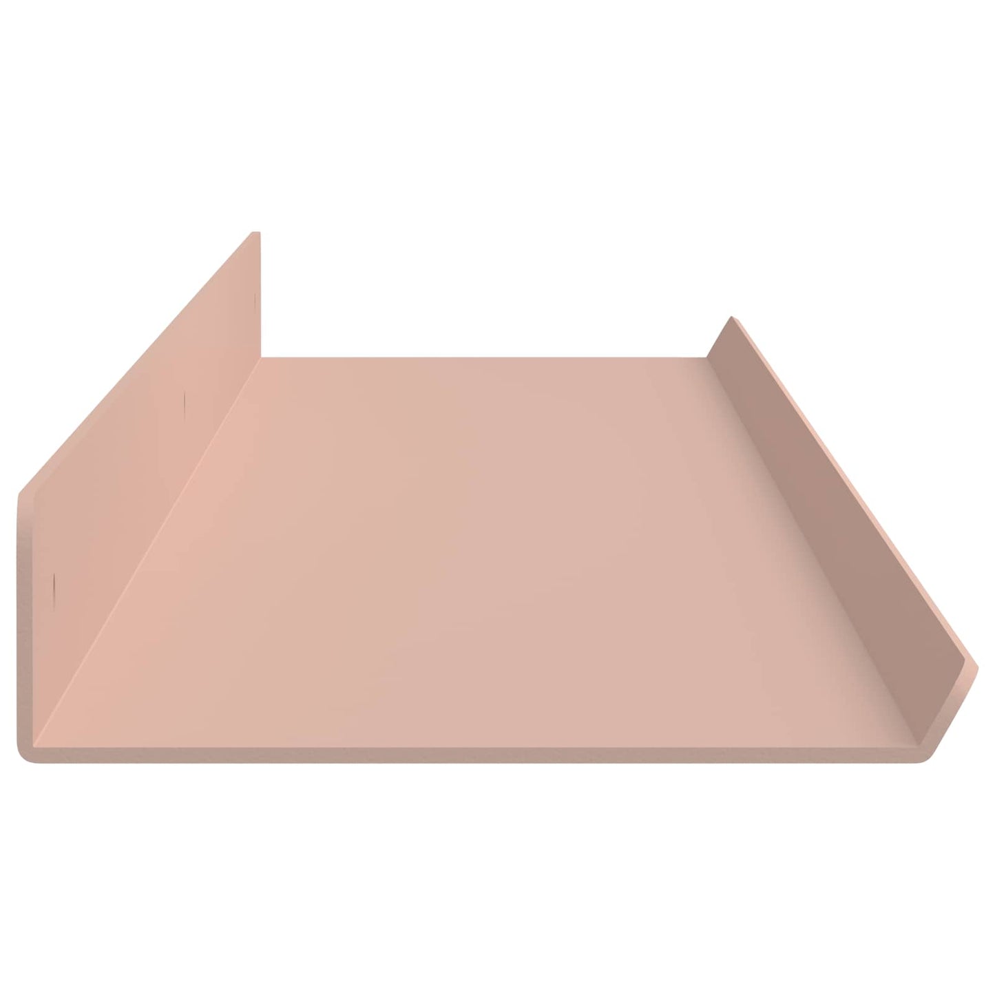 Lebegő polc 4 pcs Rózsaszín 100 x 9 x 2,5 cm Acél