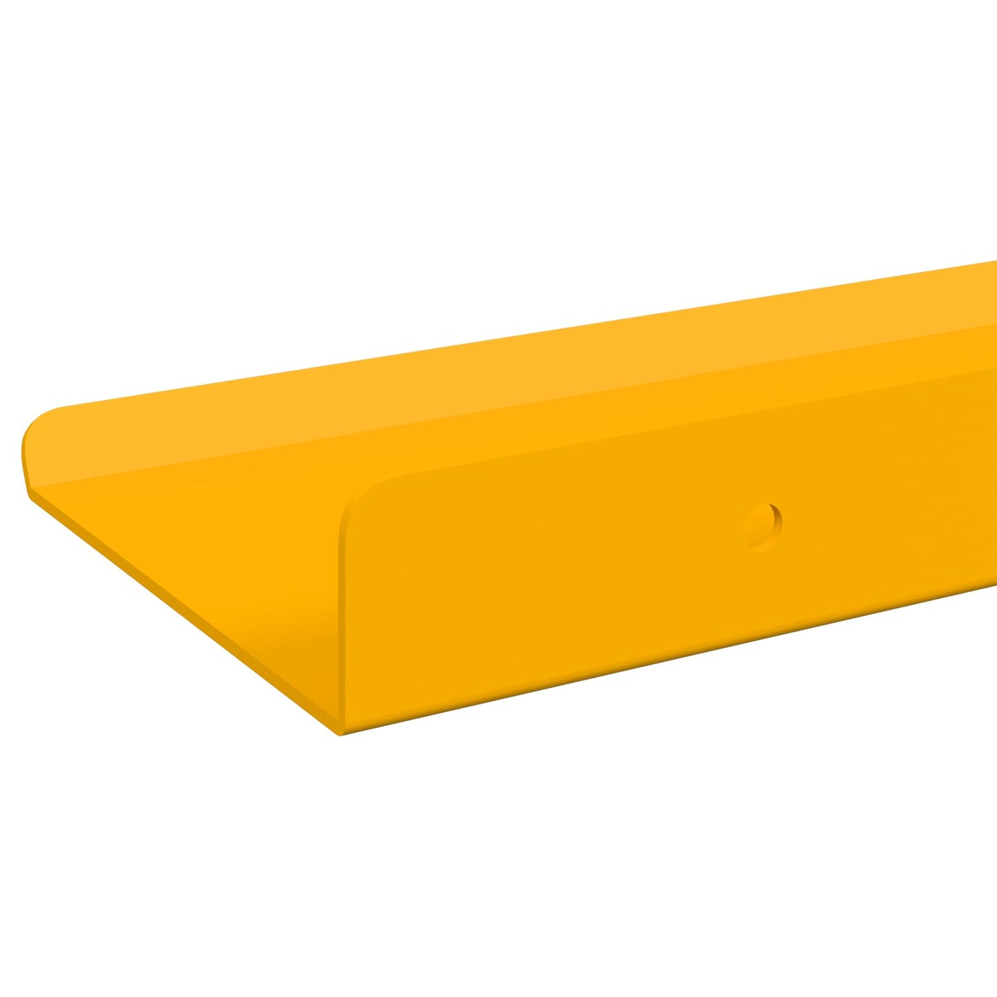 Lebegő polc 4 pcs Mustár sárga 100 x 9 x 2,5 cm Acél