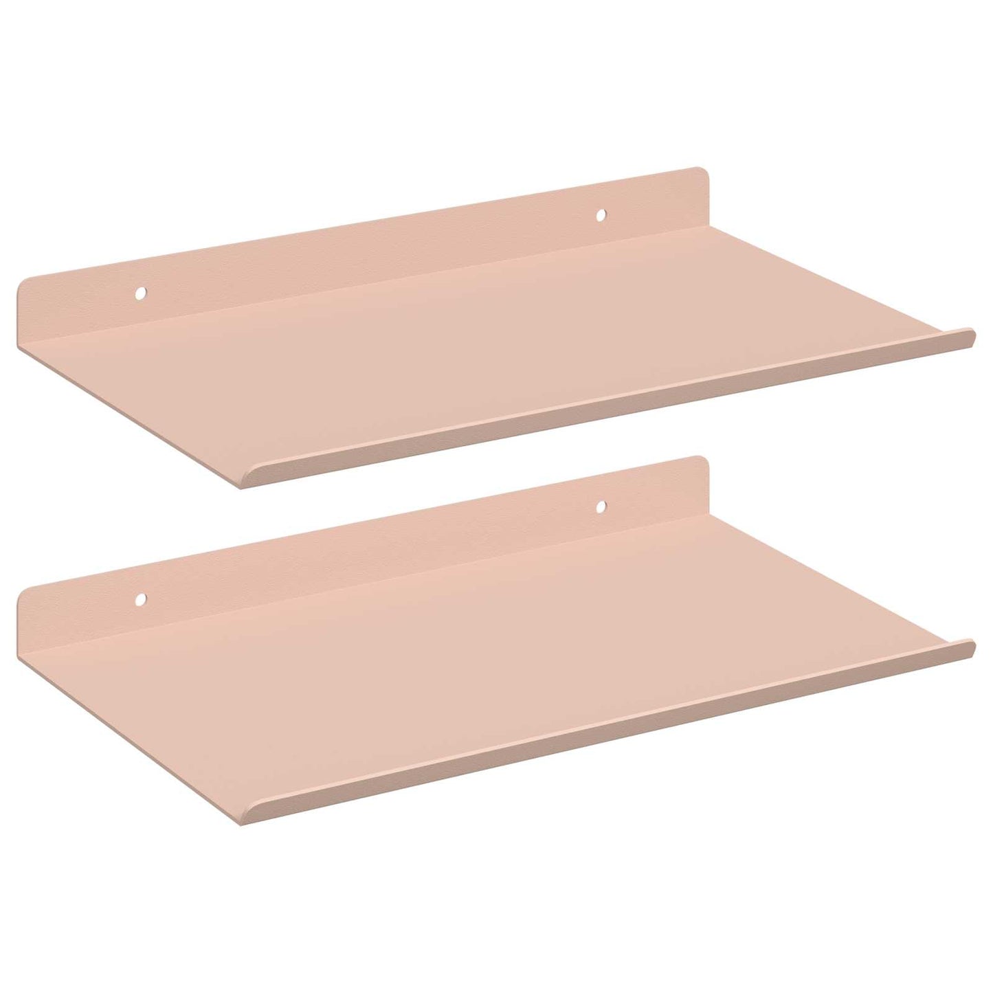 Lebegő polc 2 pcs Rózsaszín 30 x 18 x 2,5 cm Acél