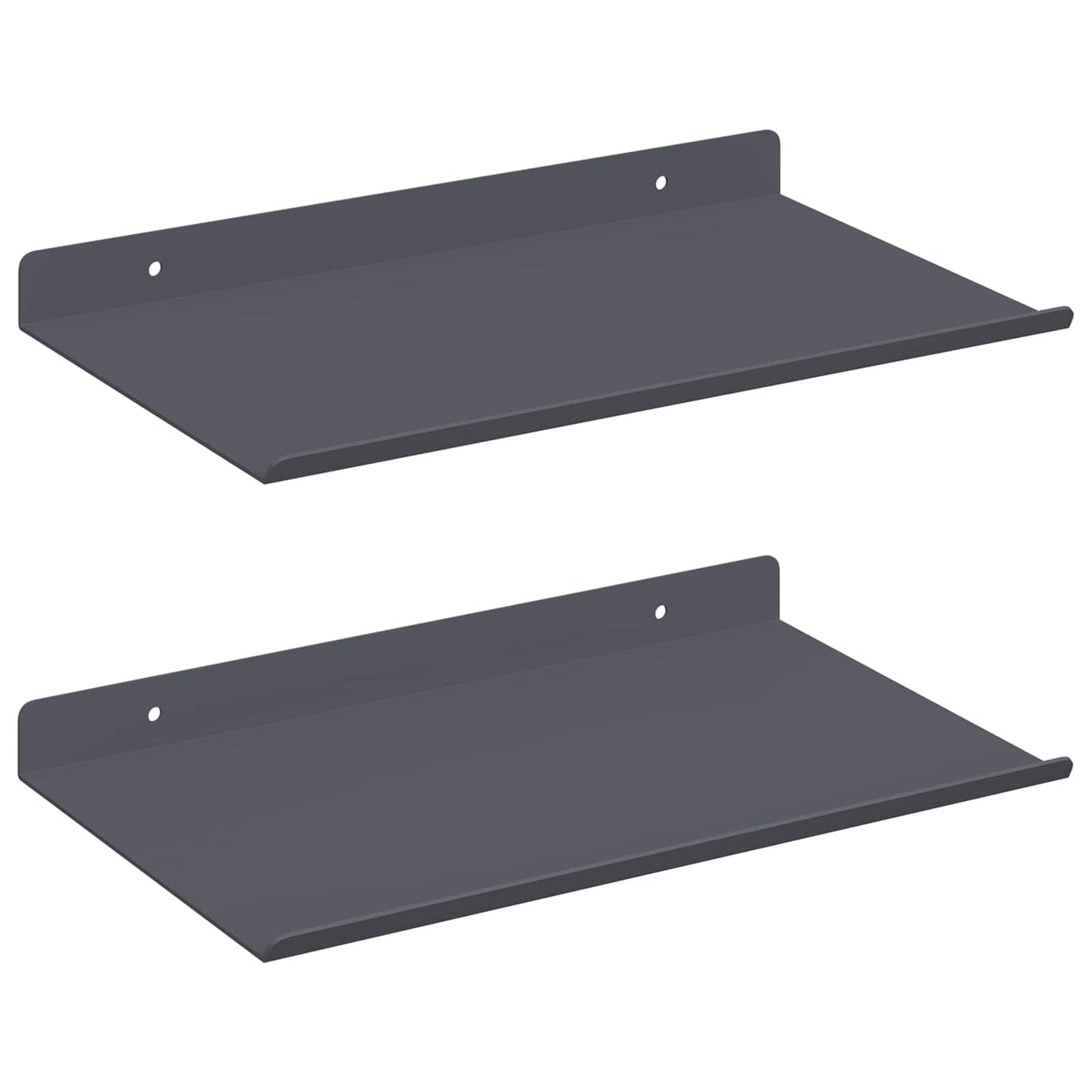 Lebegő polc 2 pcs Antracit 30 x 18 x 2,5 cm Acél