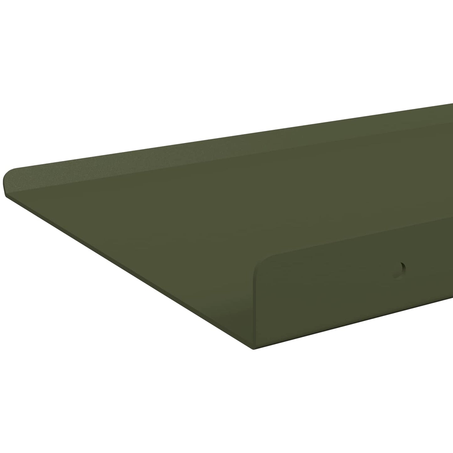 Lebegő polc 4 pcs Olajzöld 30 x 18 x 2,5 cm Acél