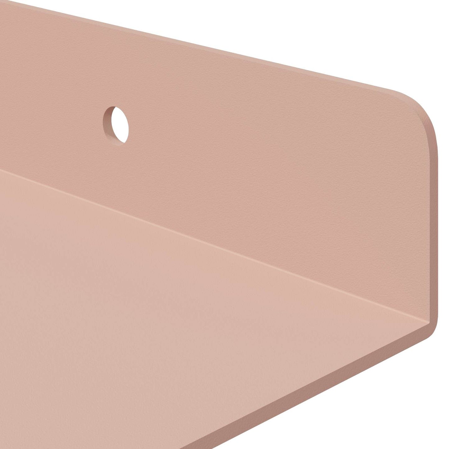 Lebegő polc 4 pcs Rózsaszín 40 x 18 x 2,5 cm Acél