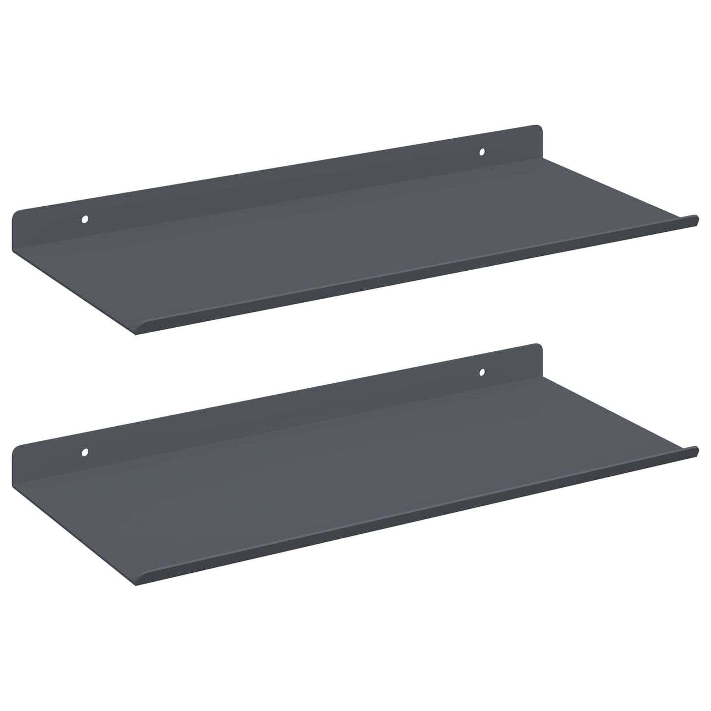 Lebegő polc 2 pcs Antracit 40 x 18 x 2,5 cm Acél