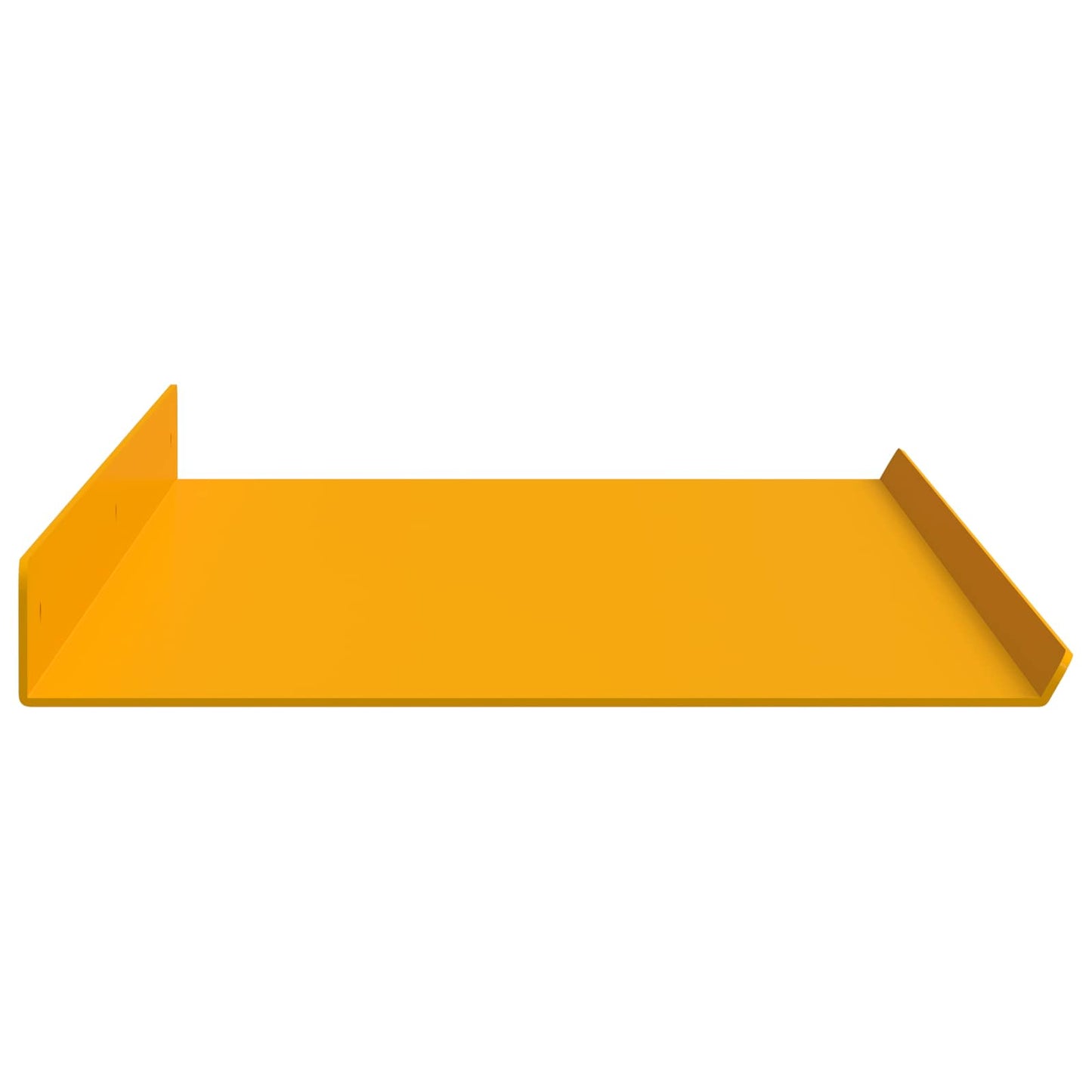 Lebegő polc 2 pcs Mustár sárga 80 x 18 x 2,5 cm Acél