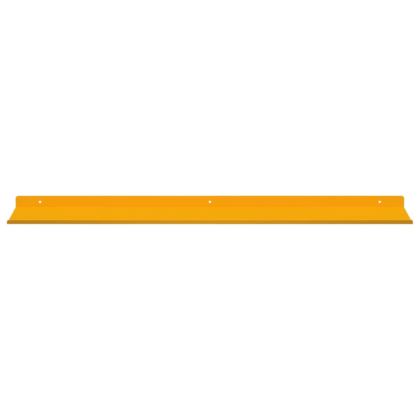 Lebegő polc 4 pcs Mustár sárga 80 x 18 x 2,5 cm Acél