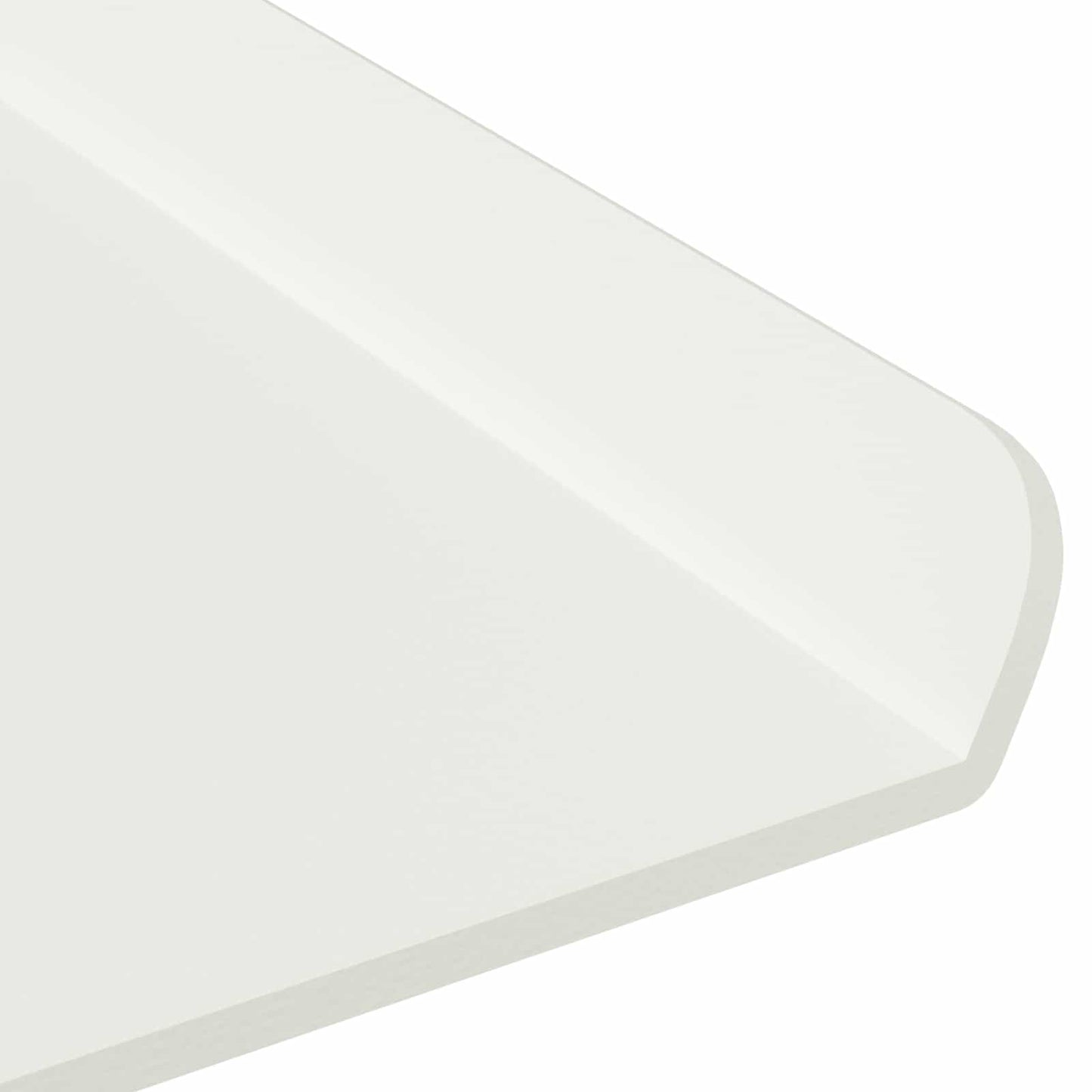Lebegő polc Falra szerelhető 2 pcs Fehér 100 x 18 x 2,5 cm Acél