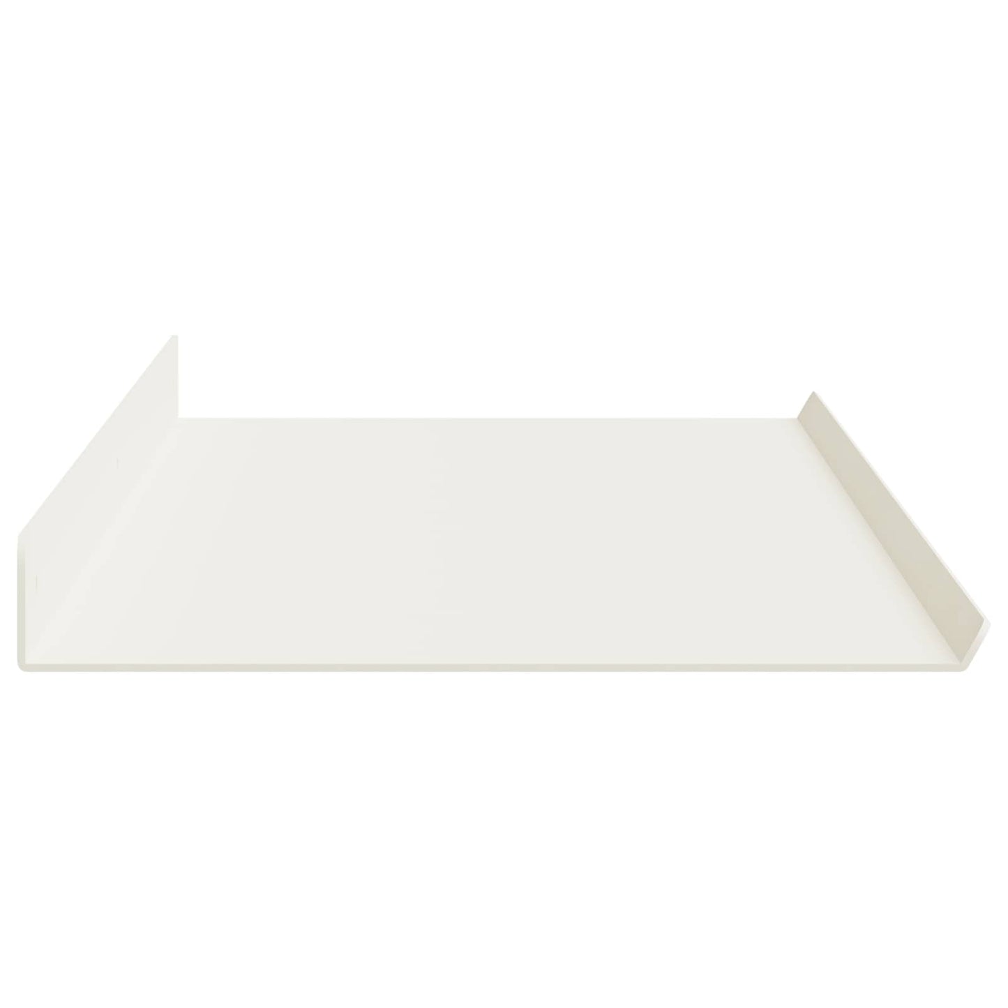 Lebegő polc Falra szerelhető 2 pcs Fehér 100 x 18 x 2,5 cm Acél
