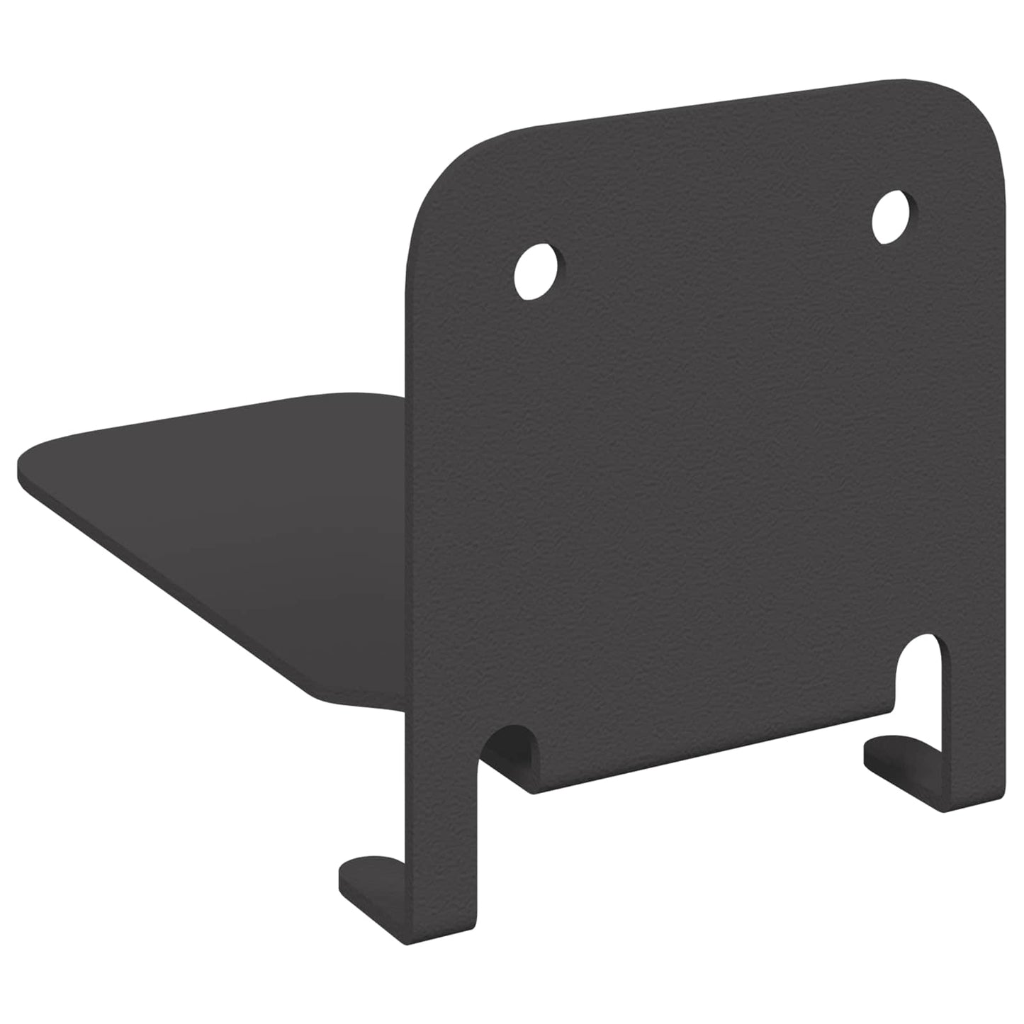 Lebegő polc polcokkal tárolóval 8 pcs Fekete 6 x 10,8 x 6,6 cm
