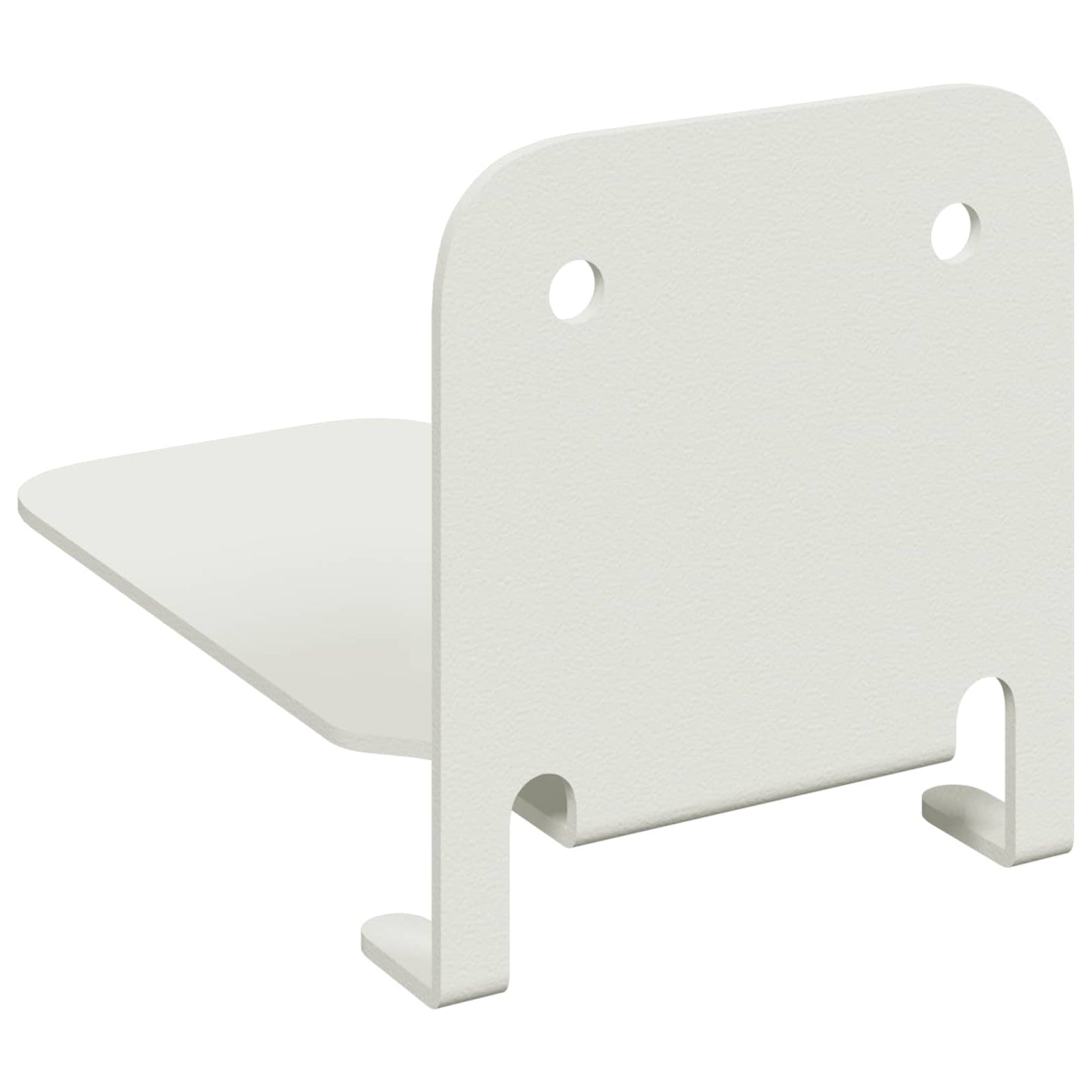 Lebegő polc polcokkal tárolóval 24 pcs Fehér 6 x 10,8 x 6,6 cm