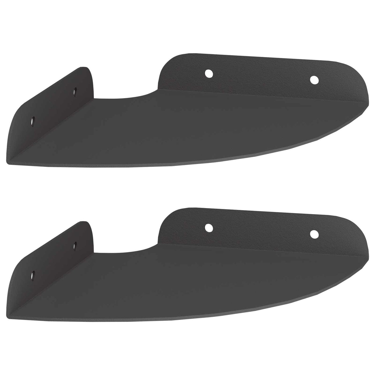 Lebegő polc polcokkal tárolóval 2 pcs Fekete 15 x 15 x 2 cm