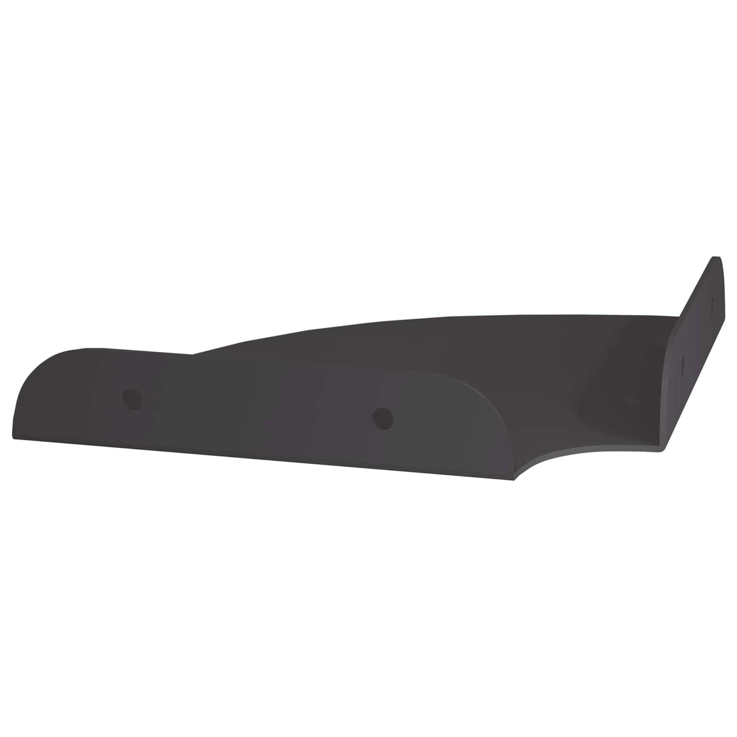 Lebegő polc polcokkal tárolóval 2 pcs Fekete 15 x 15 x 2 cm