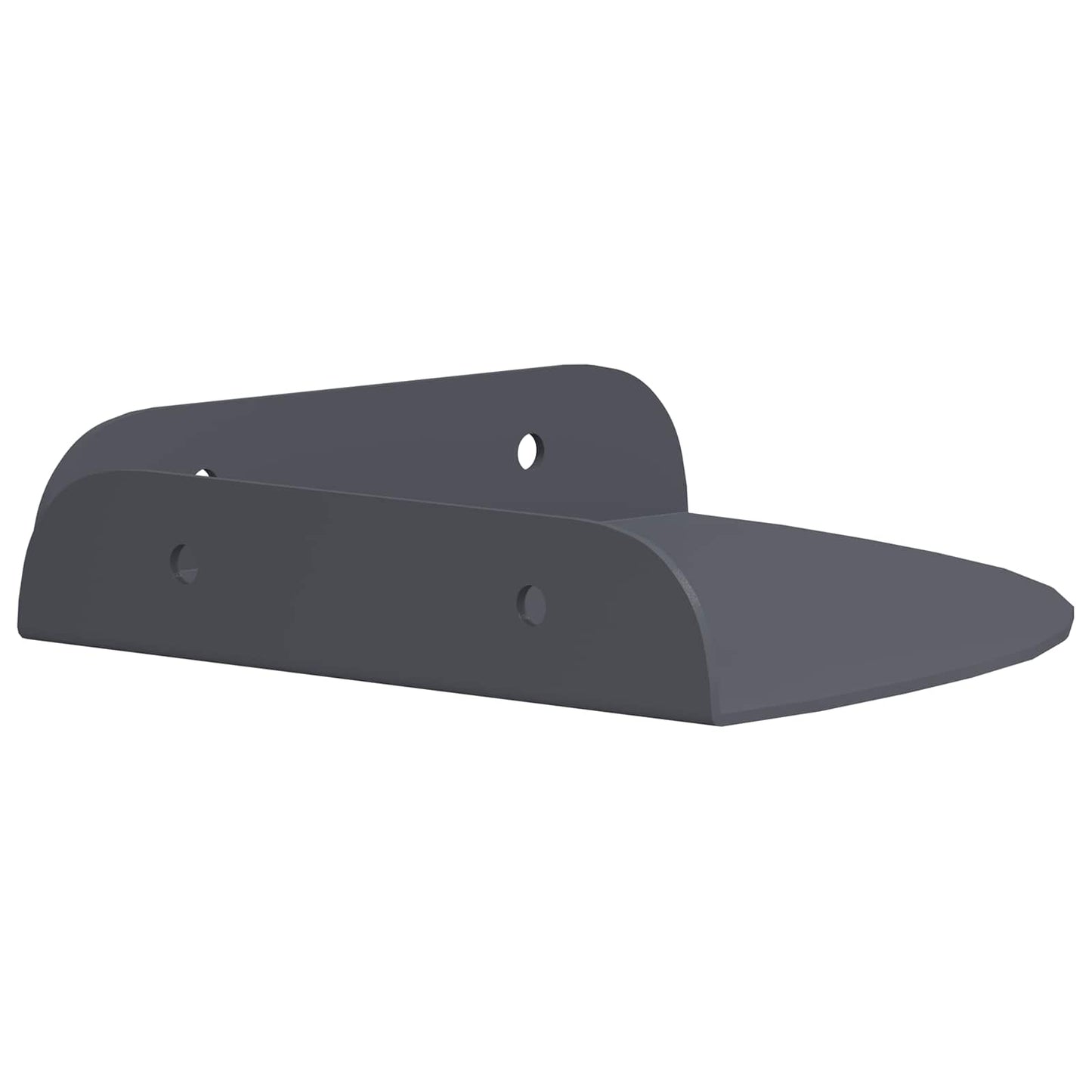 Lebegő polc polcokkal tárolóval 2 pcs Antracit 15 x 15 x 2 cm