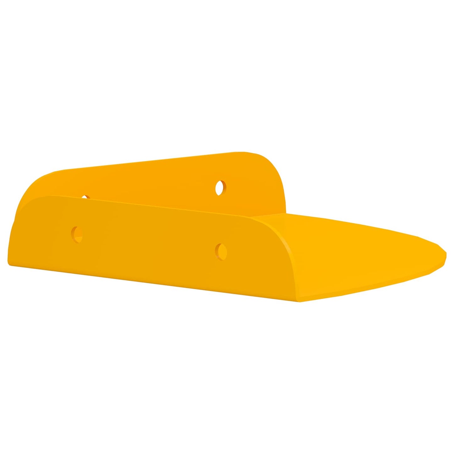 Lebegő polc polcokkal 4 pcs Mustár sárga 15 x 15 x 2 cm