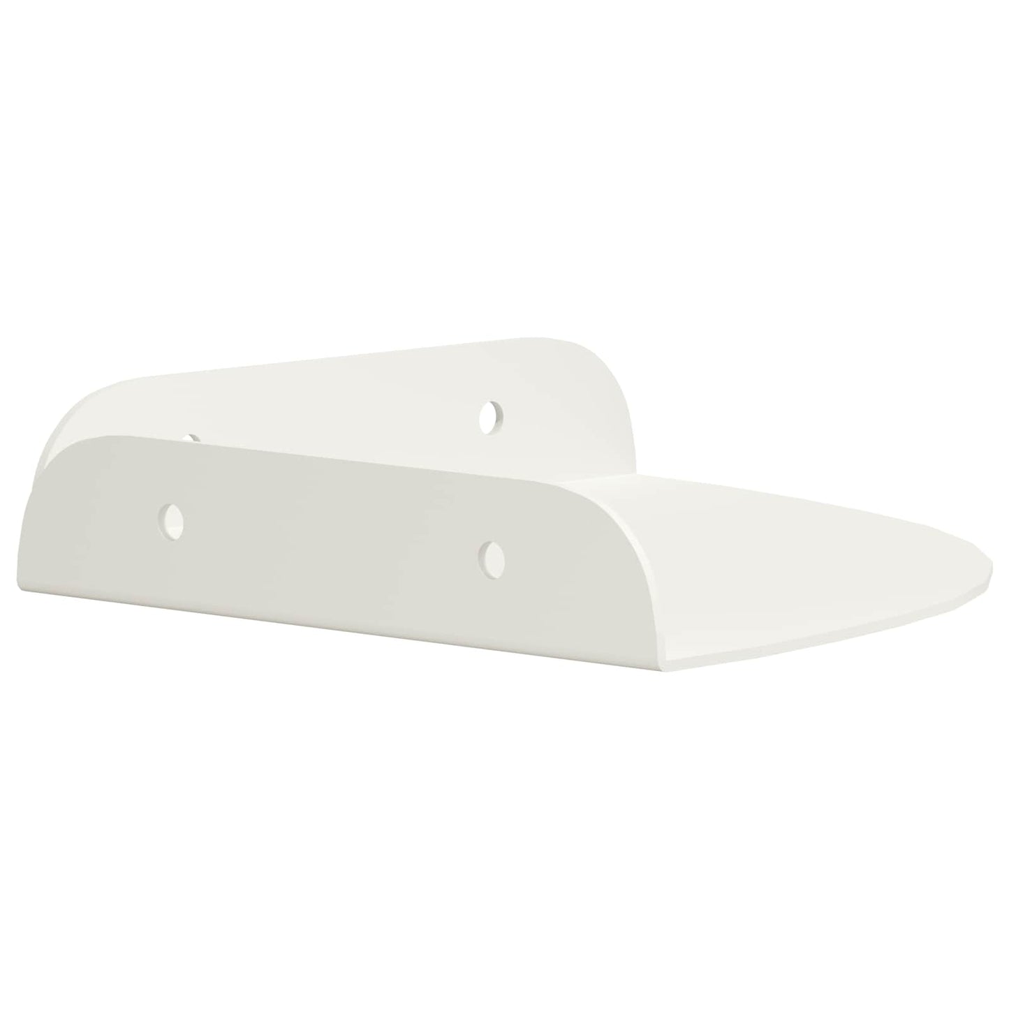 Lebegő polc polcokkal tárolóval 2 pcs Fehér 15 x 15 x 2 cm