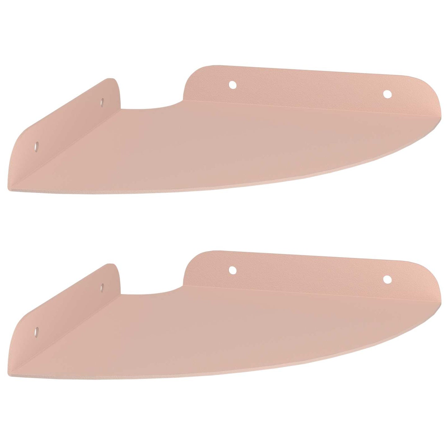 Lebegő polc polcokkal tárolóval 2 pcs Rózsaszín 18 x 18 x 2 cm