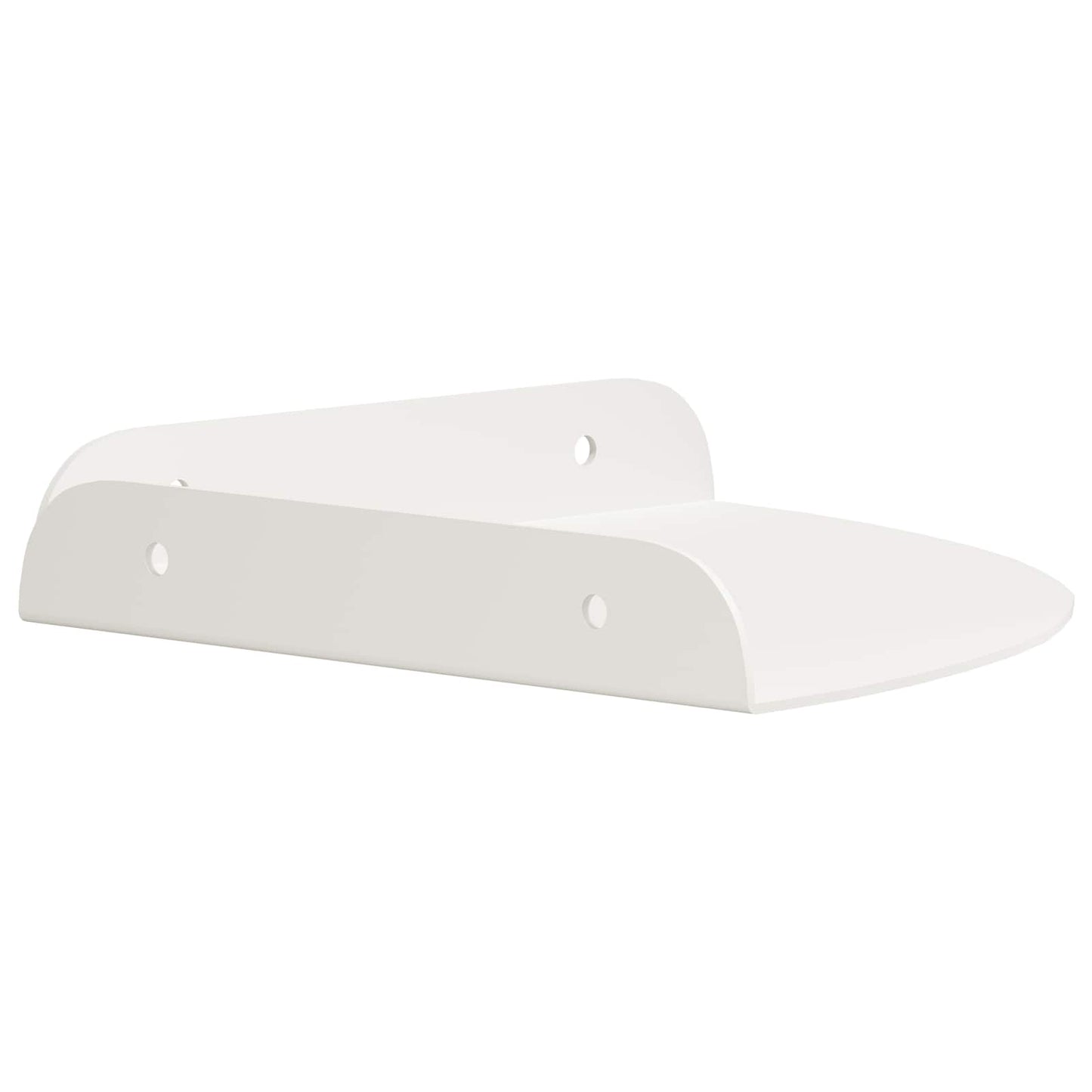 Lebegő polc polcokkal tárolóval 4 pcs Fehér 18 x 18 x 2 cm