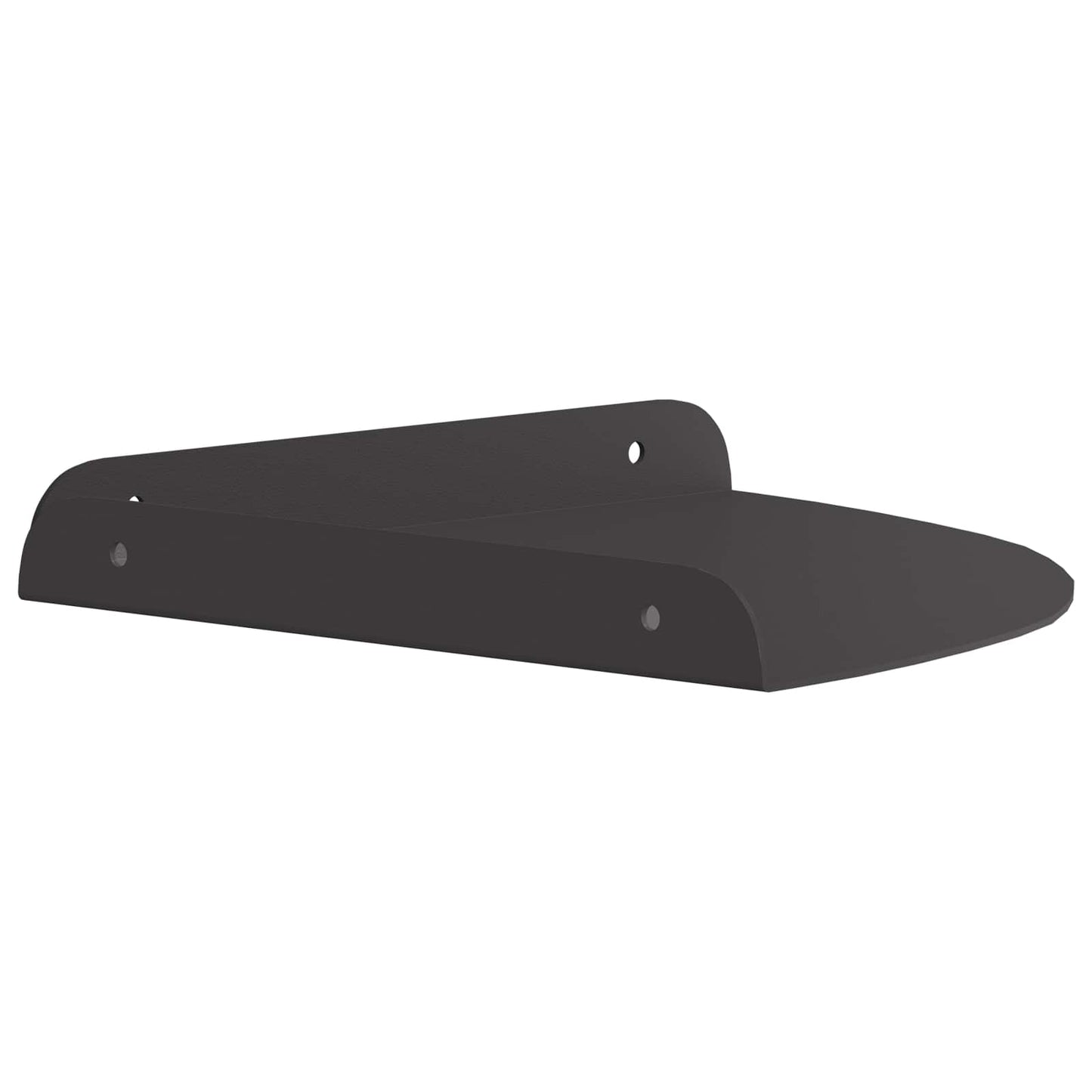 Sarok Lebegő Polc polcokkal 2 pcs Fekete 24 x 24 x 2 cm