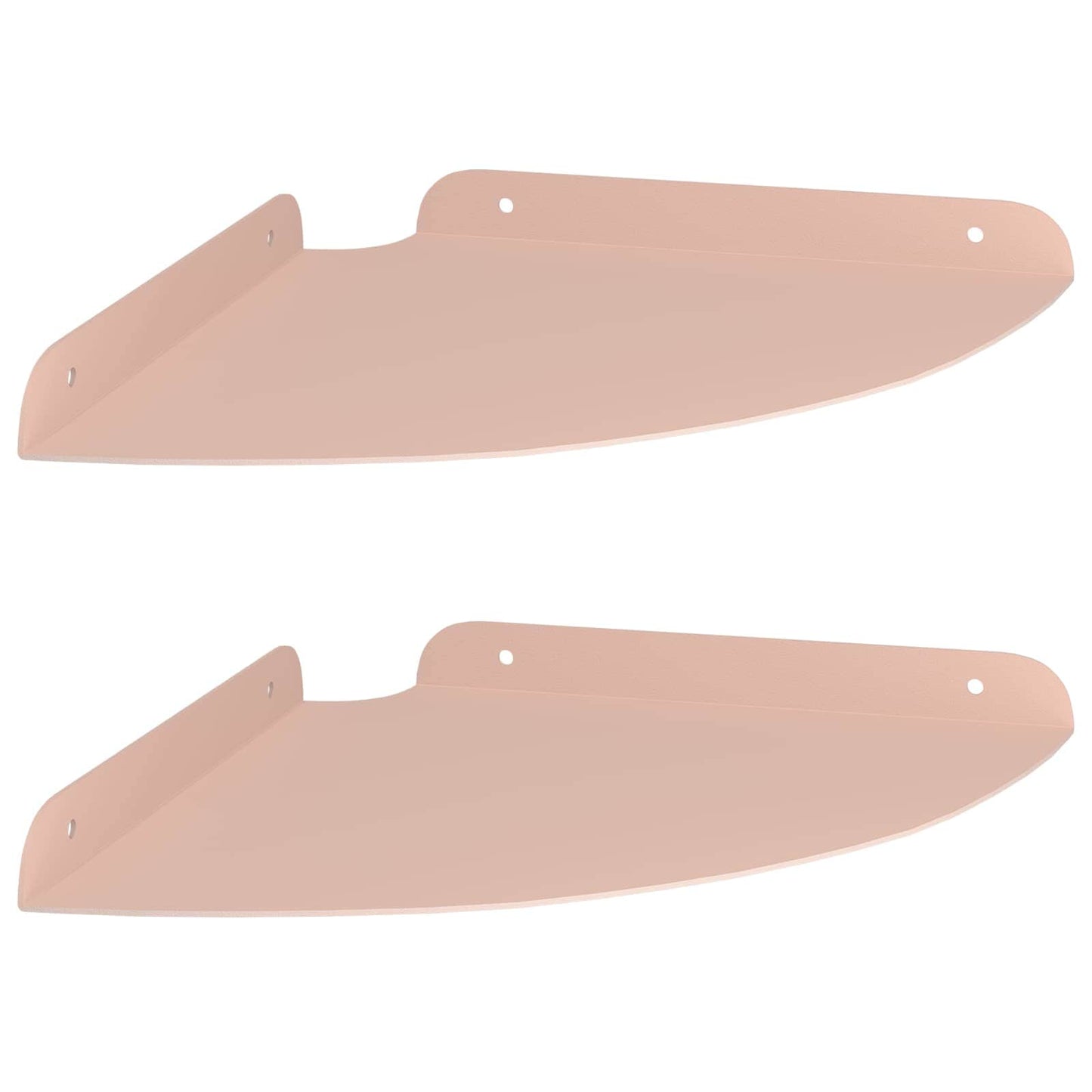 Lebegő polc polcokkal tárolóval 2 pcs Rózsaszín 24 x 24 x 2 cm