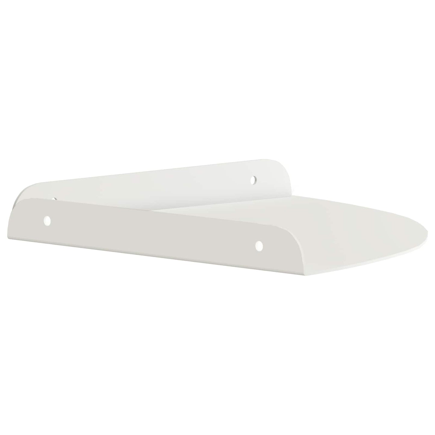 Lebegő polc polcokkal tárolóval 2 pcs Fehér 24 x 24 x 2 cm