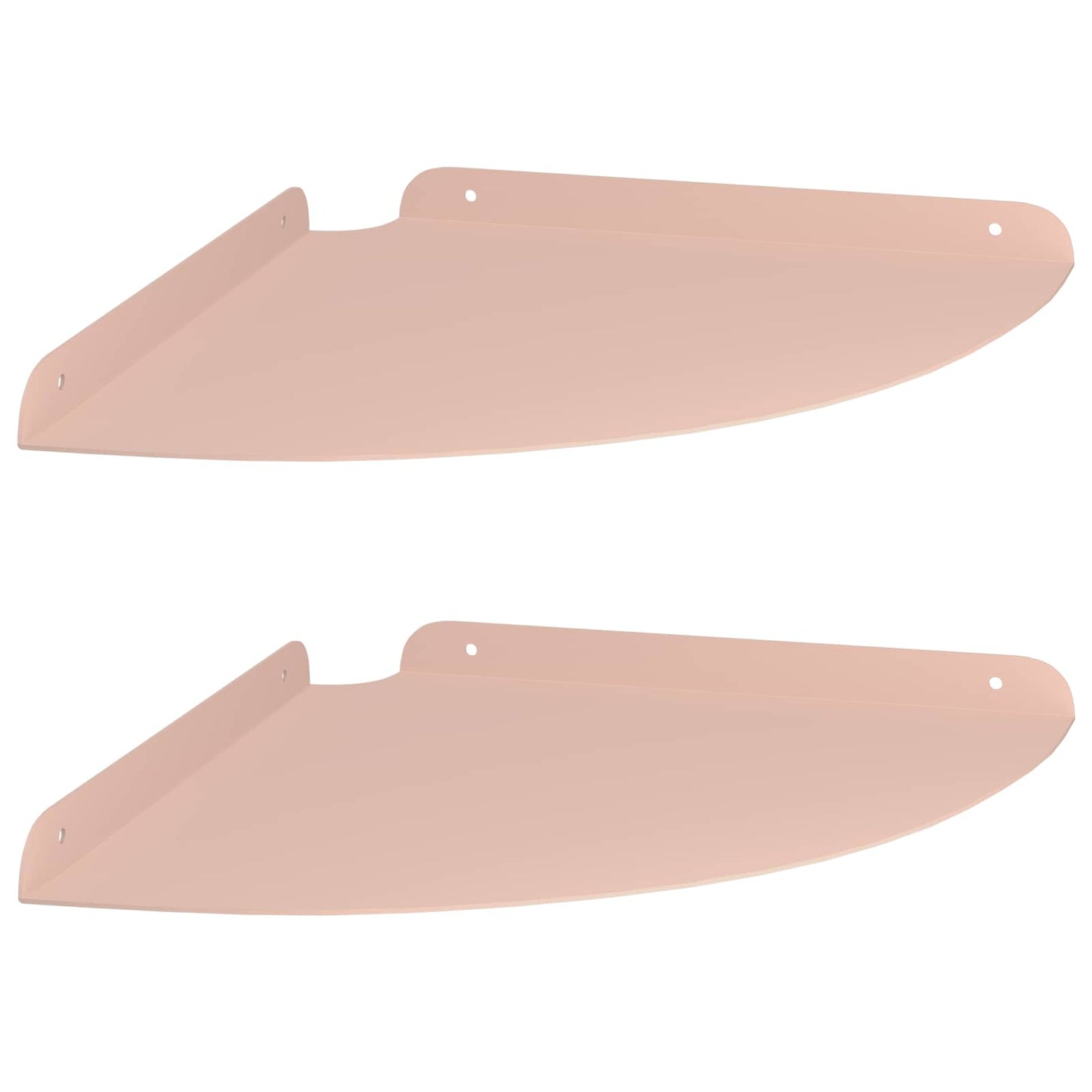 Lebegő polc polcokkal tárolóval 2 pcs Rózsaszín 30 x 30 x 2 cm