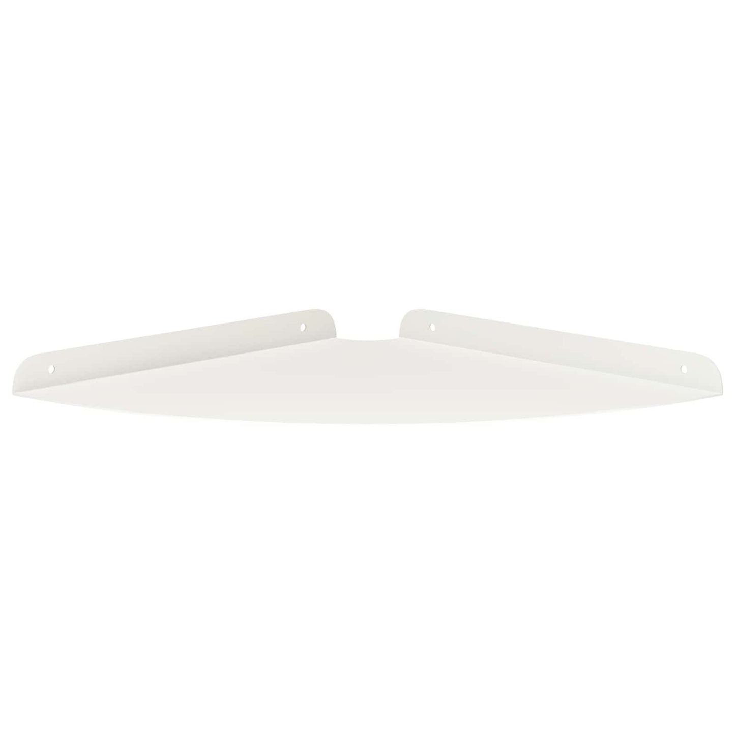 Lebegő polc polcokkal tárolóval 2 pcs Fehér 30 x 30 x 2 cm