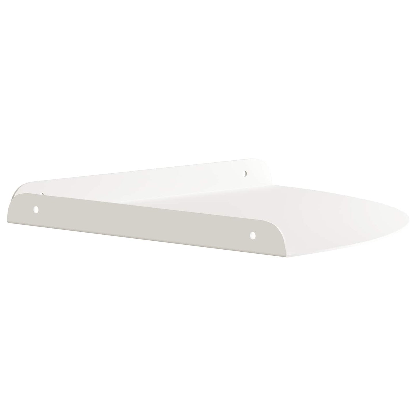 Lebegő polc polcokkal tárolóval 2 pcs Fehér 30 x 30 x 2 cm