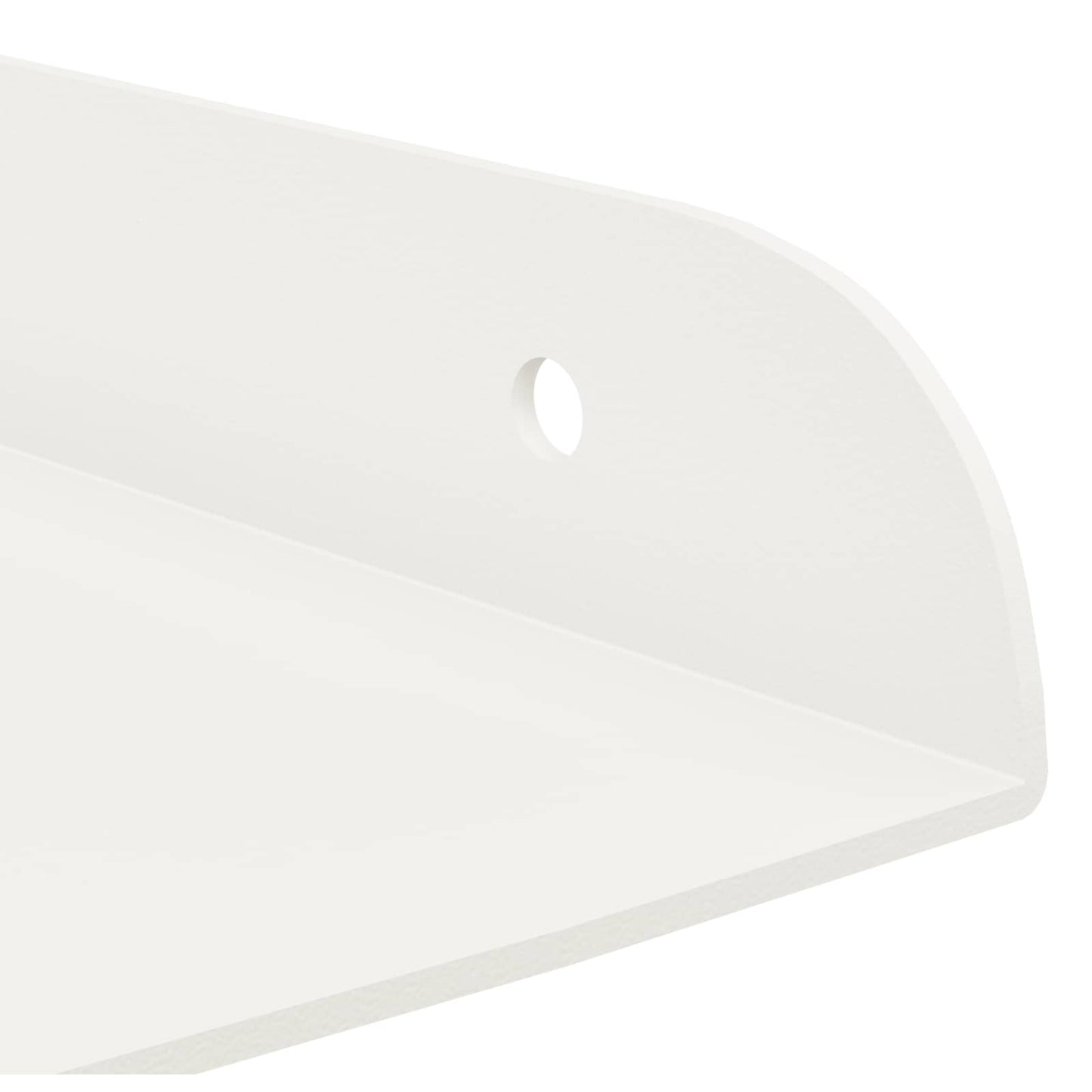Lebegő polc polcokkal tárolóval 4 pcs Fehér 30 x 30 x 2 cm