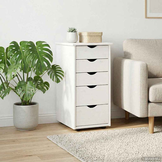 Cabinet Fehér 34 x 39 x 61,5 cm Tömör fenyőfa