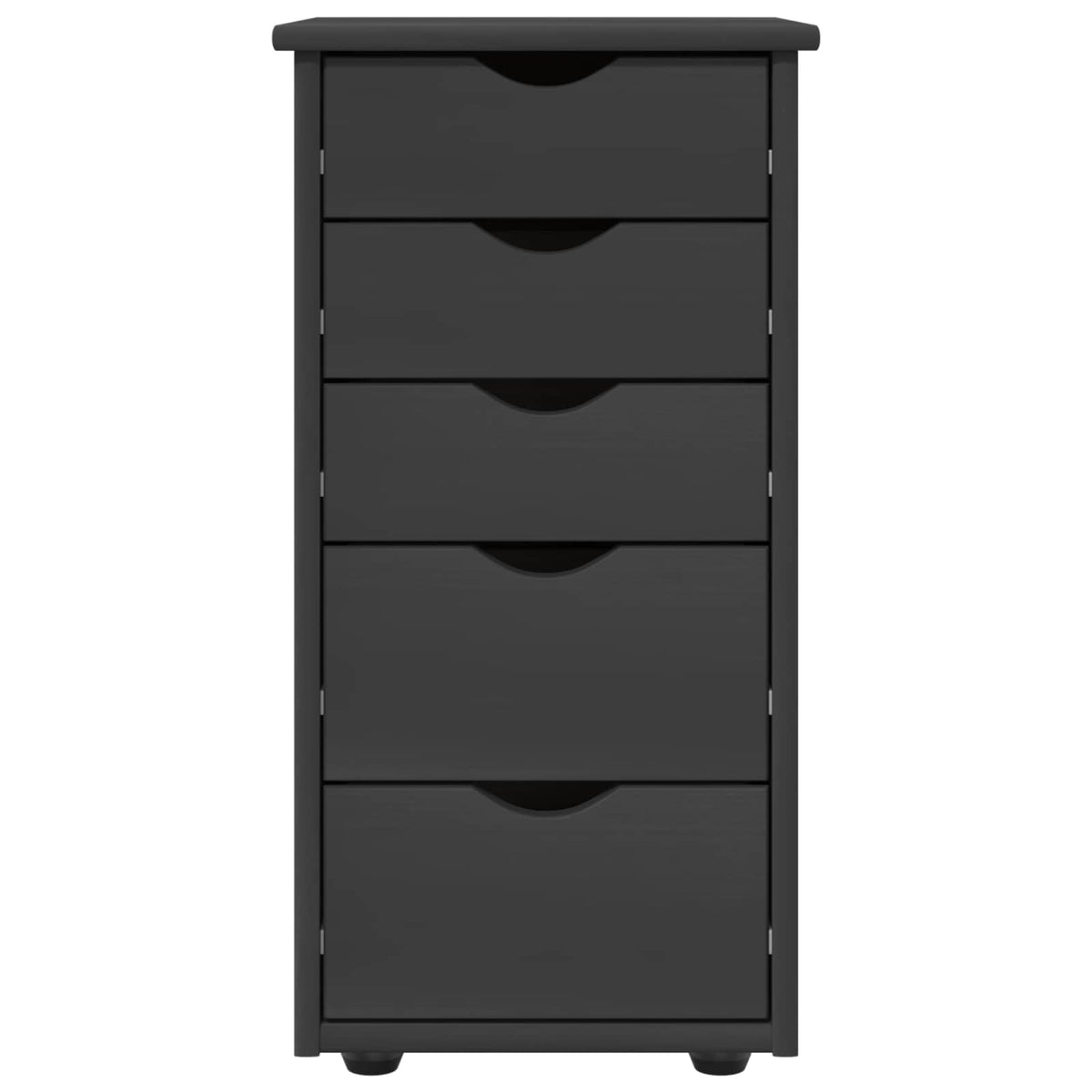 Cabinet 34 x 39 x 61,5 cm Tömör fenyőfa Szürke