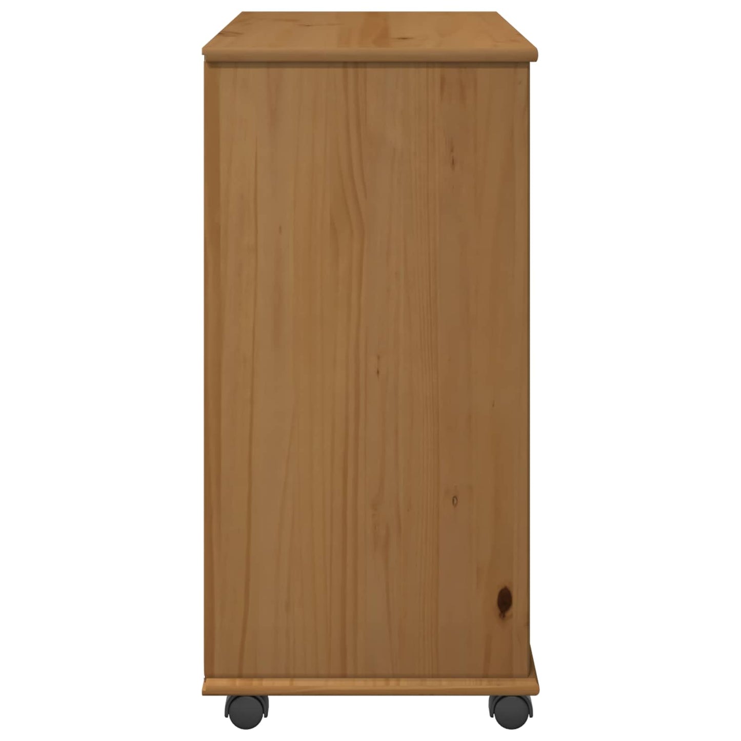 Görgős szekrény Méz barna 63,5 x 39 x 79 cm Tömör fenyőfa