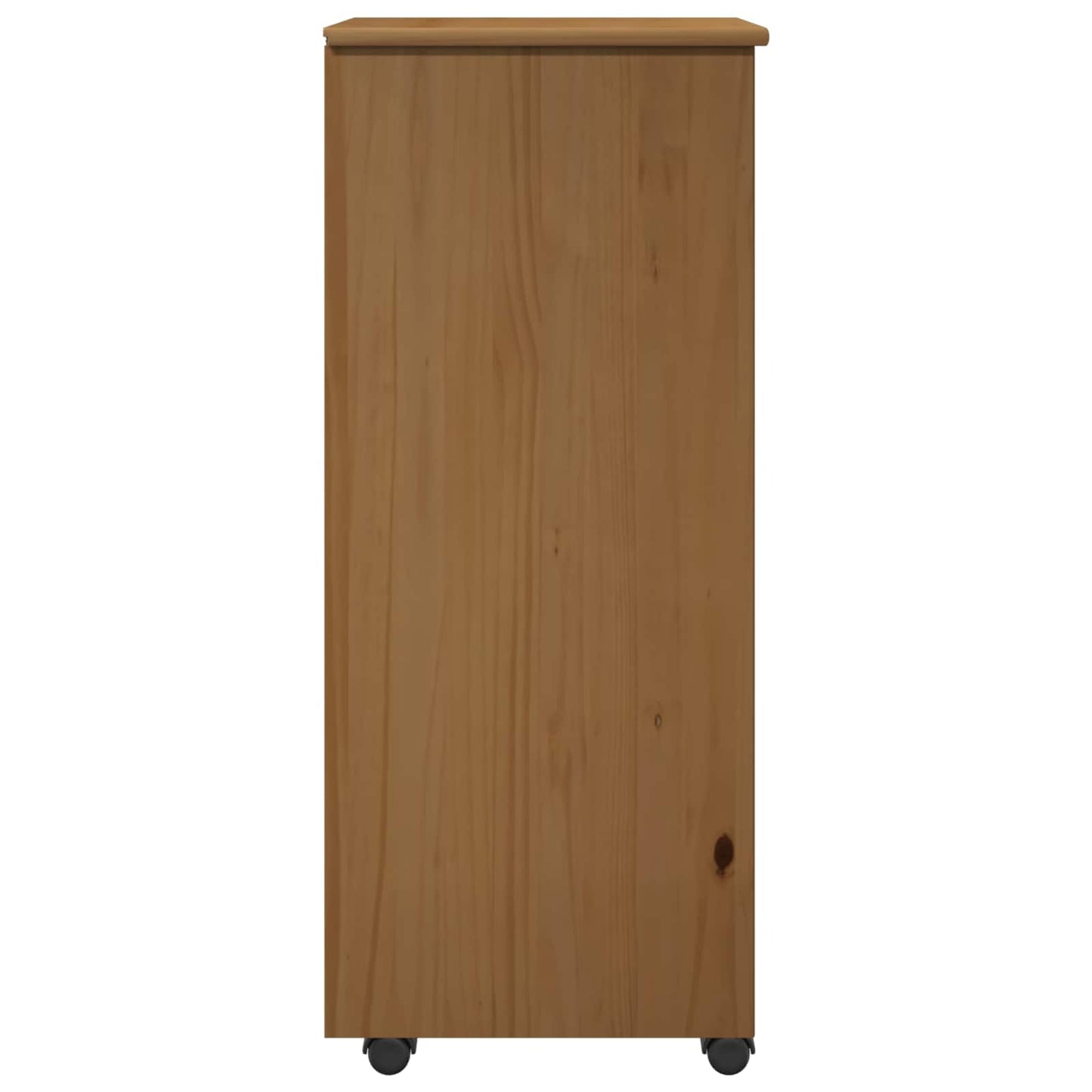 Görgős szekrény Méz barna 34 x 39 x 93,5 cm Tömör fenyőfa