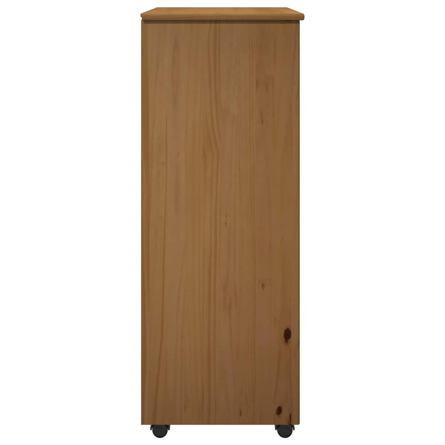 Görgős szekrény Méz barna 53 x 39 x 103 cm Tömör fenyőfa