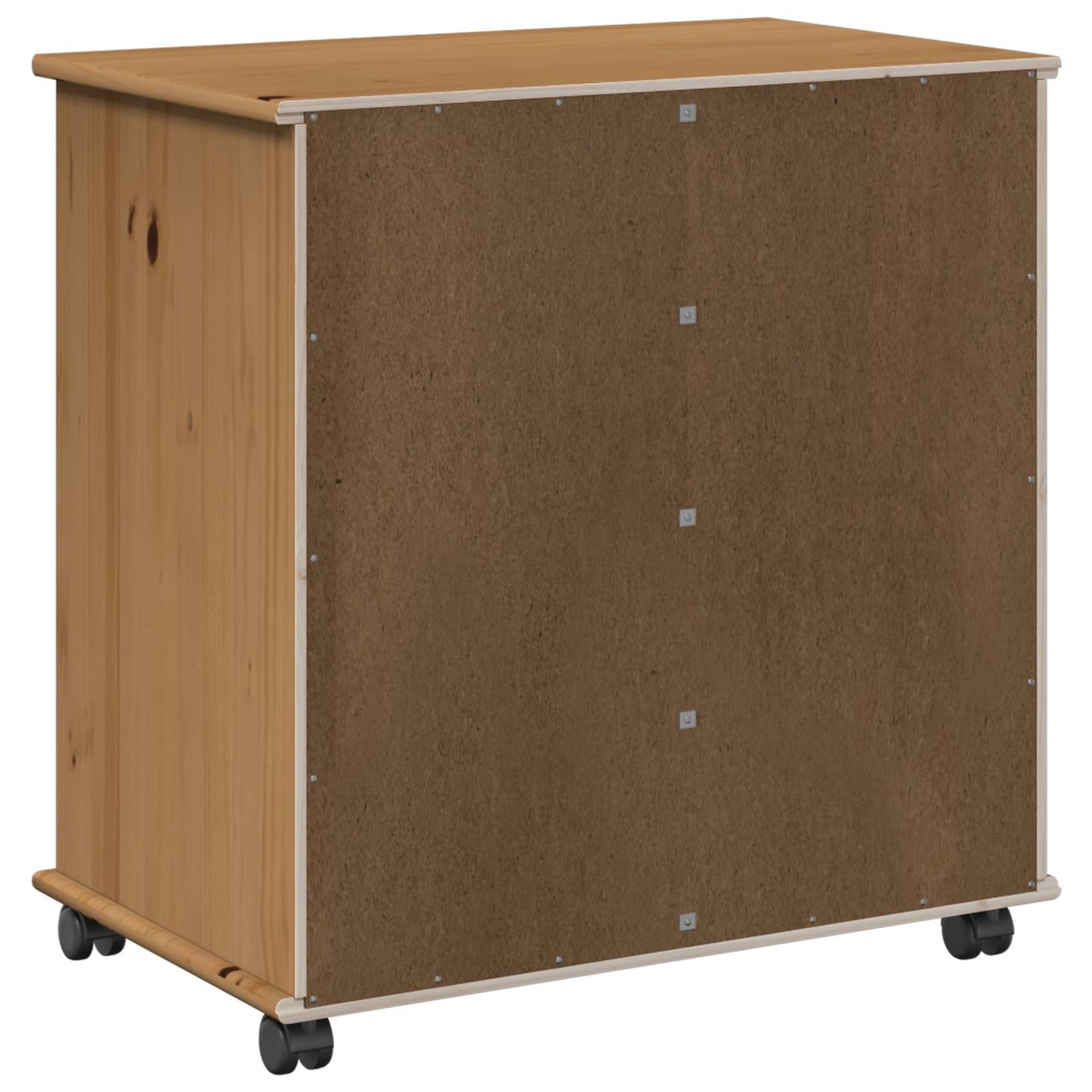 Görgős szekrény Méz barna 63,5 x 39 x 65,5 cm Tömör fenyőfa