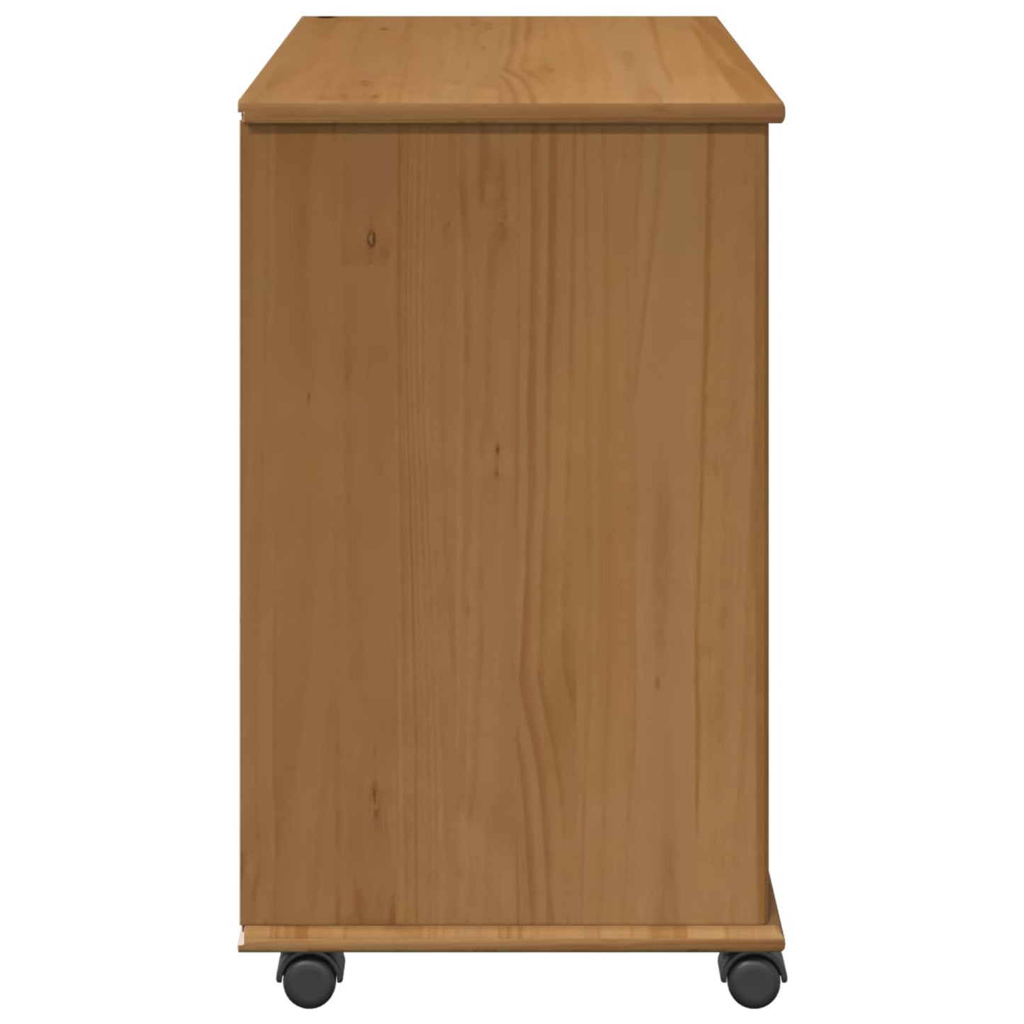 Görgős szekrény Méz barna 63,5 x 39 x 65,5 cm Tömör fenyőfa