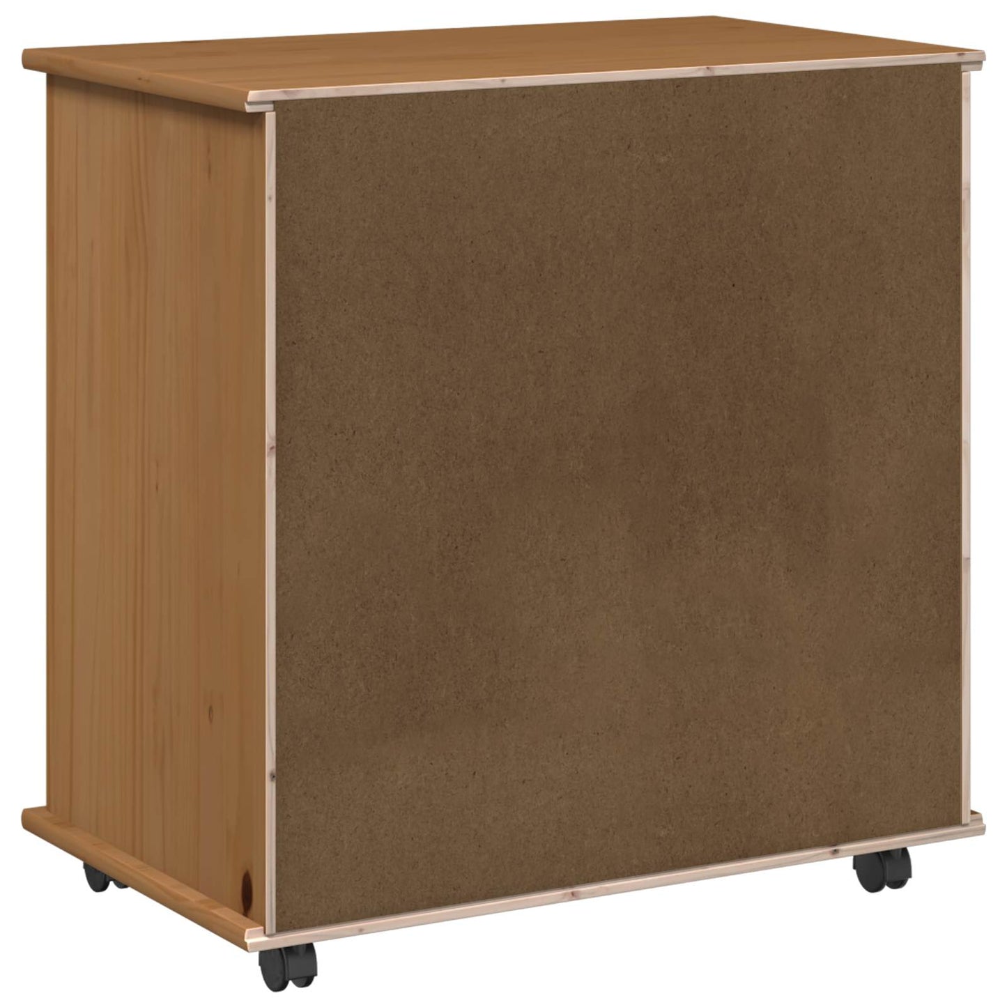 Görgős szekrény Méz barna 63,5 x 39 x 65,5 cm Tömör fenyőfa