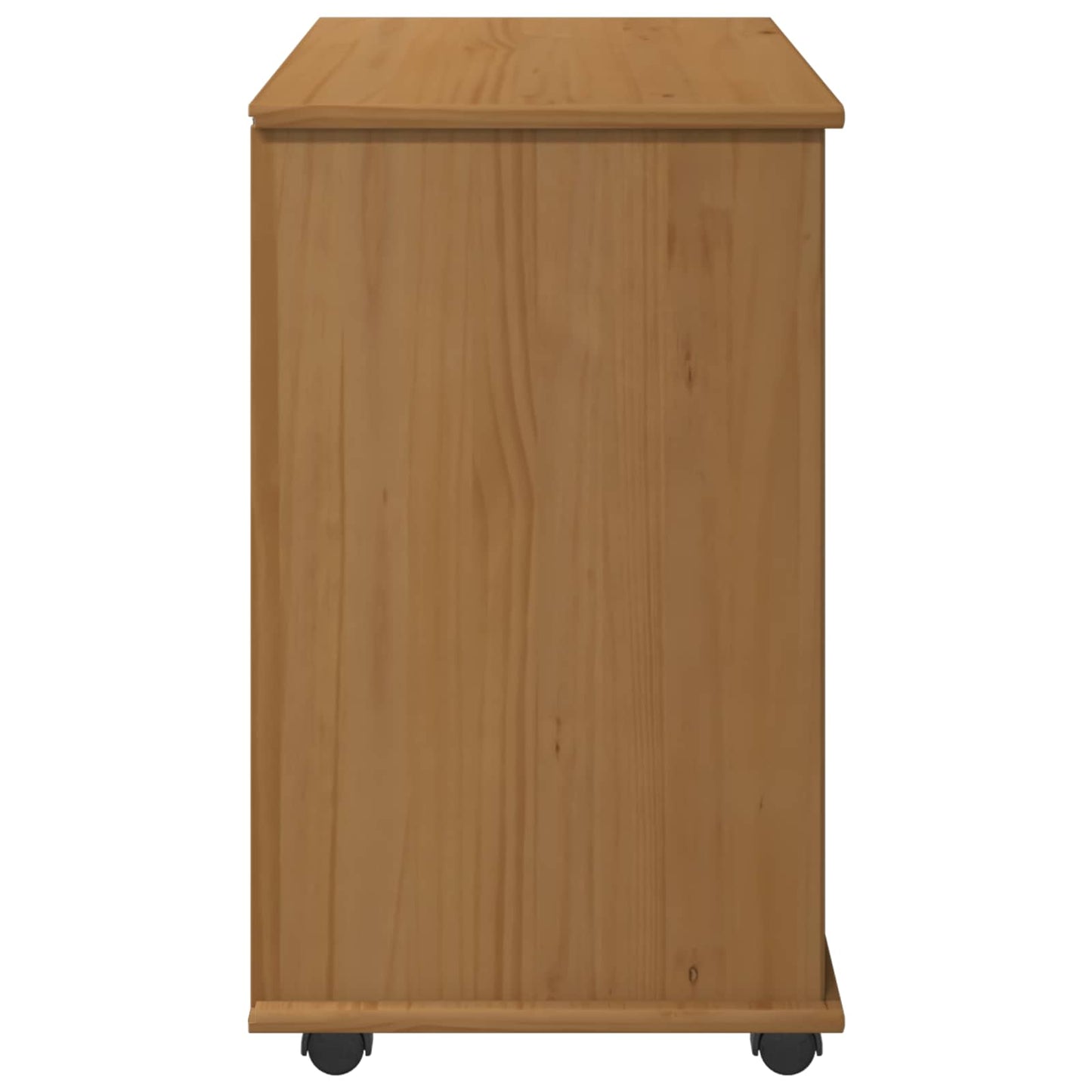 Görgős szekrény Méz barna 63,5 x 39 x 65,5 cm Tömör fenyőfa