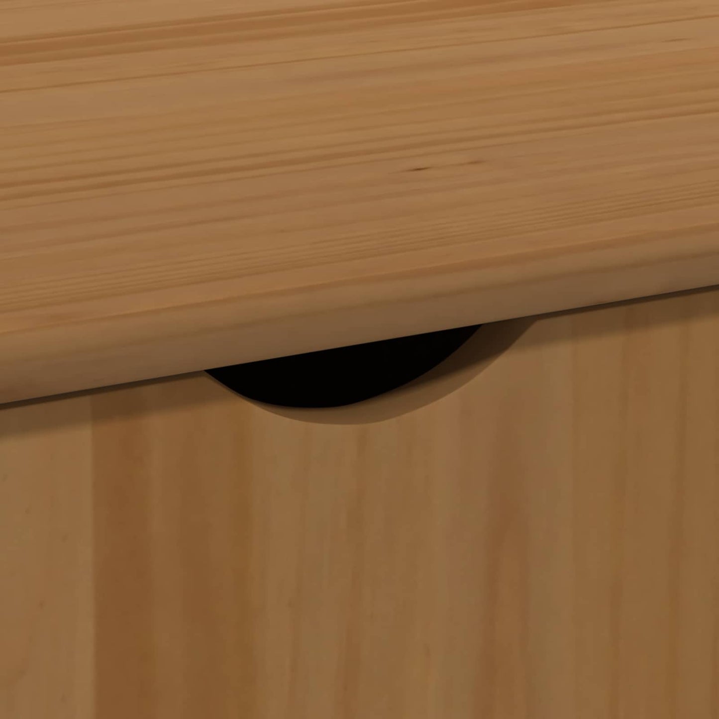 Görgős szekrény Méz barna 100 x 39 x 65,5 cm Tömör fenyőfa