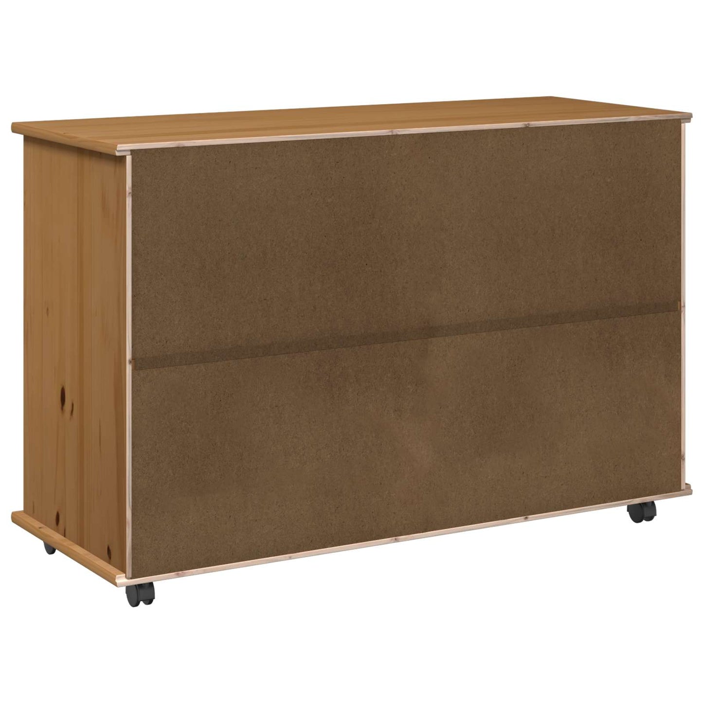 Görgős szekrény Méz barna 100 x 39 x 65,5 cm Tömör fenyőfa