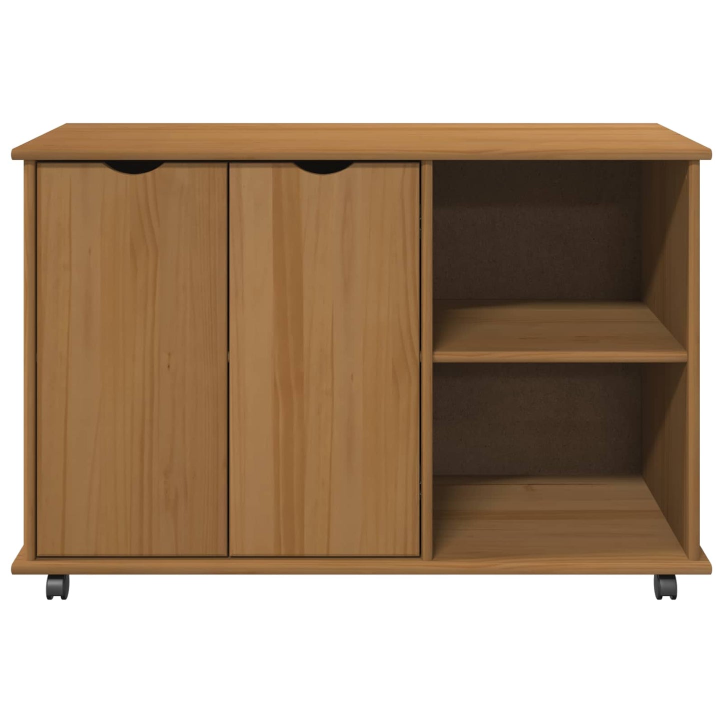 Görgős szekrény Méz barna 100 x 39 x 65,5 cm Tömör fenyőfa