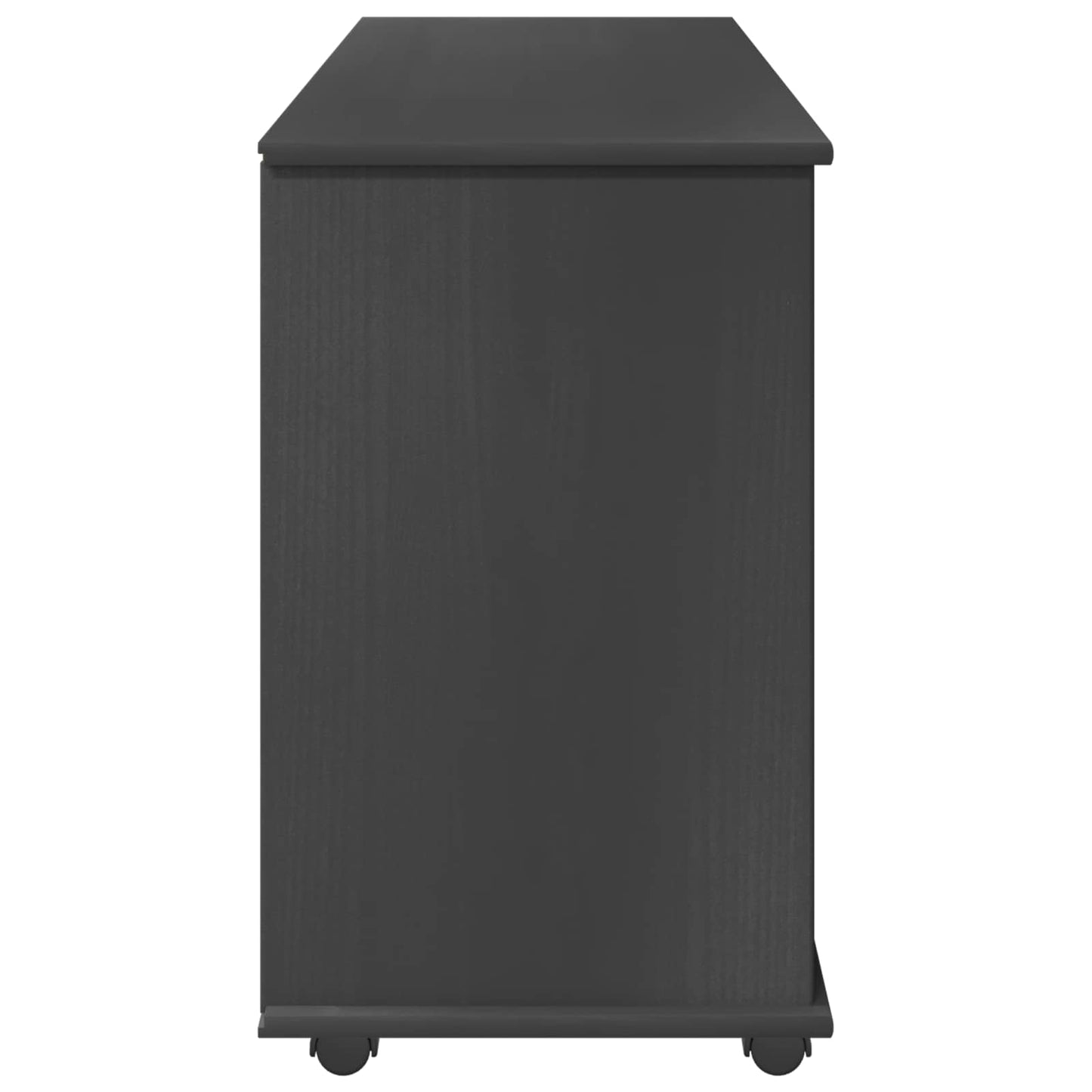 Görgős szekrény Szürke 100 x 39 x 65,5 cm Tömör fenyőfa