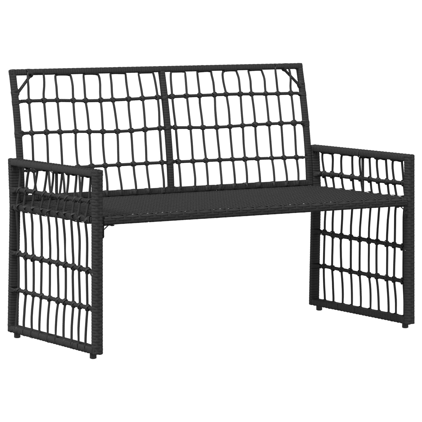 Kültéri Bútor Szett 4 pcs Fekete és Sötétszürke