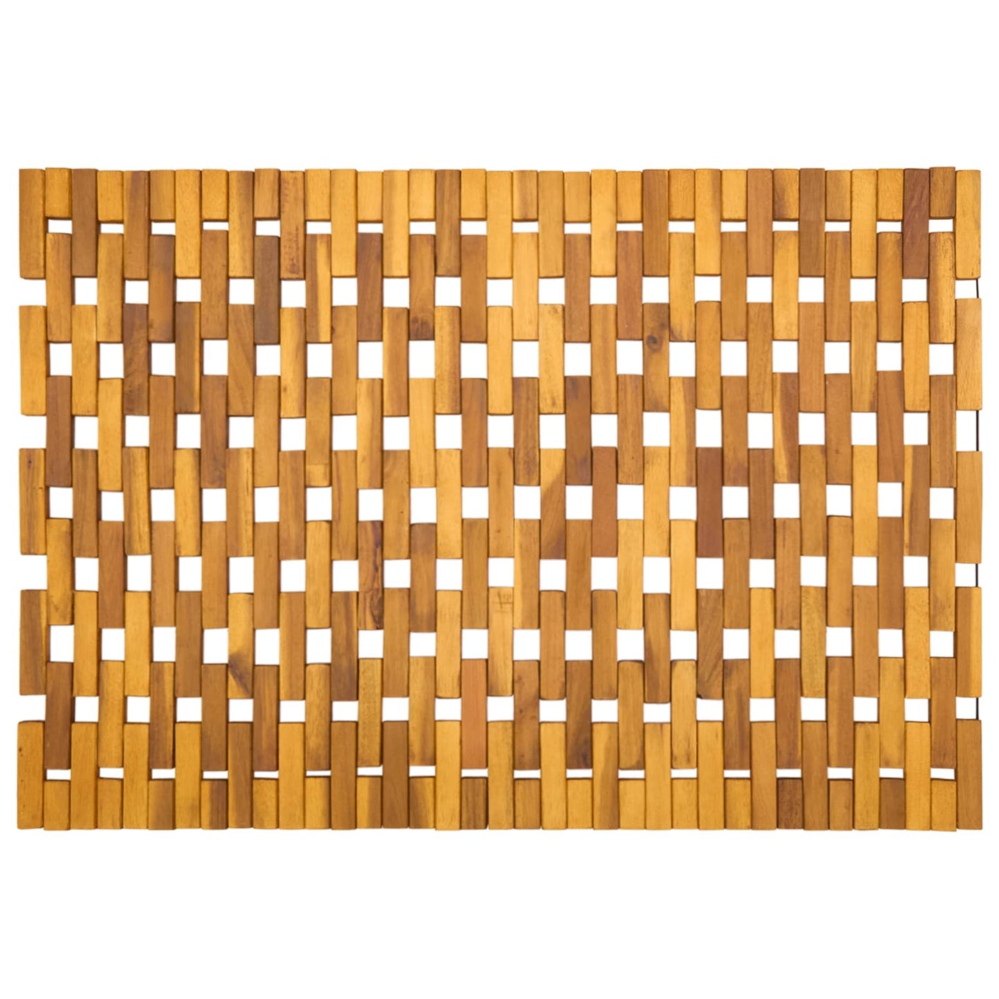 Fürdőszobai szőnyegek Természetes 55 x 80 cm Tömör Akácfa