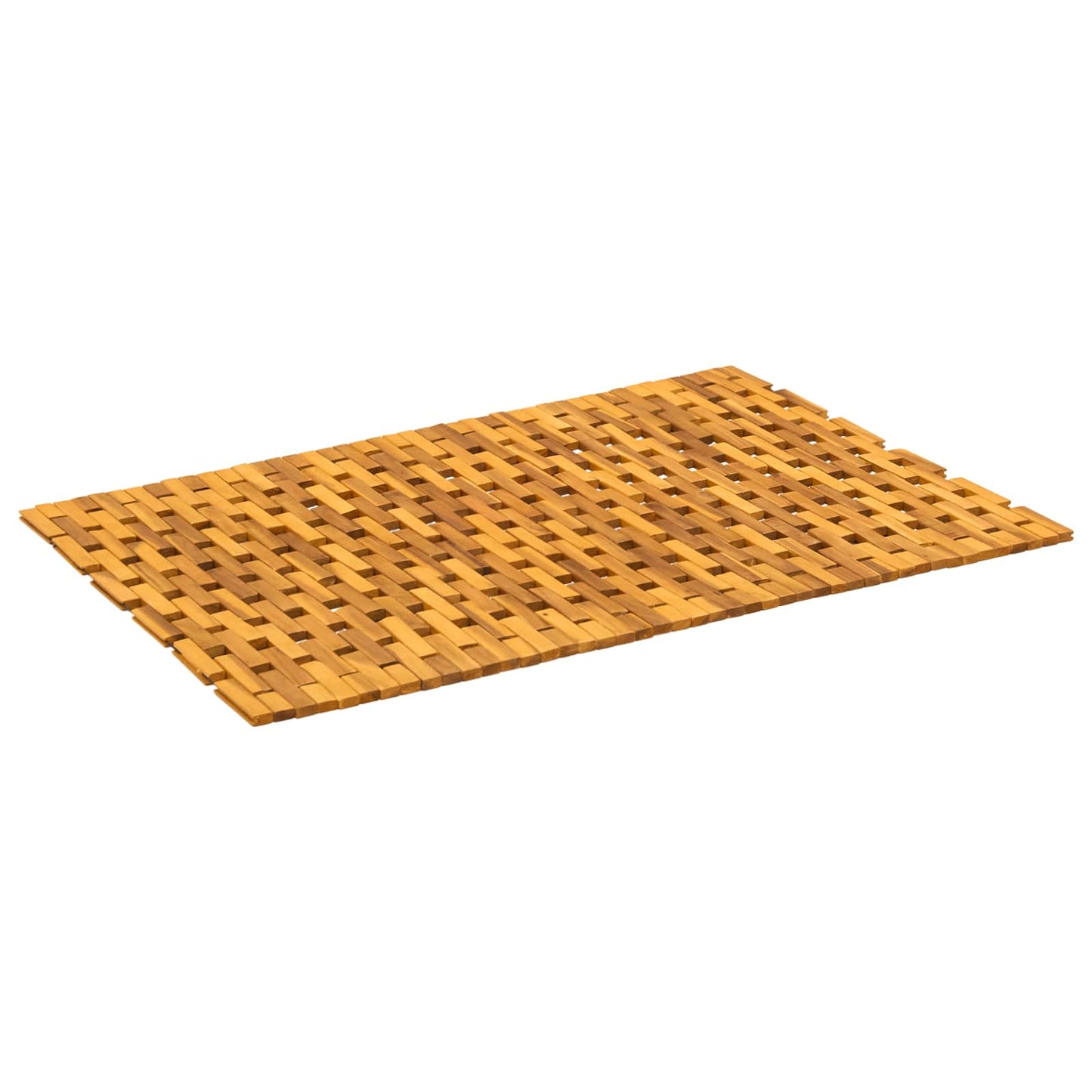 Fürdőszobai szőnyegek Természetes 65 x 100 cm Tömör Akácfa