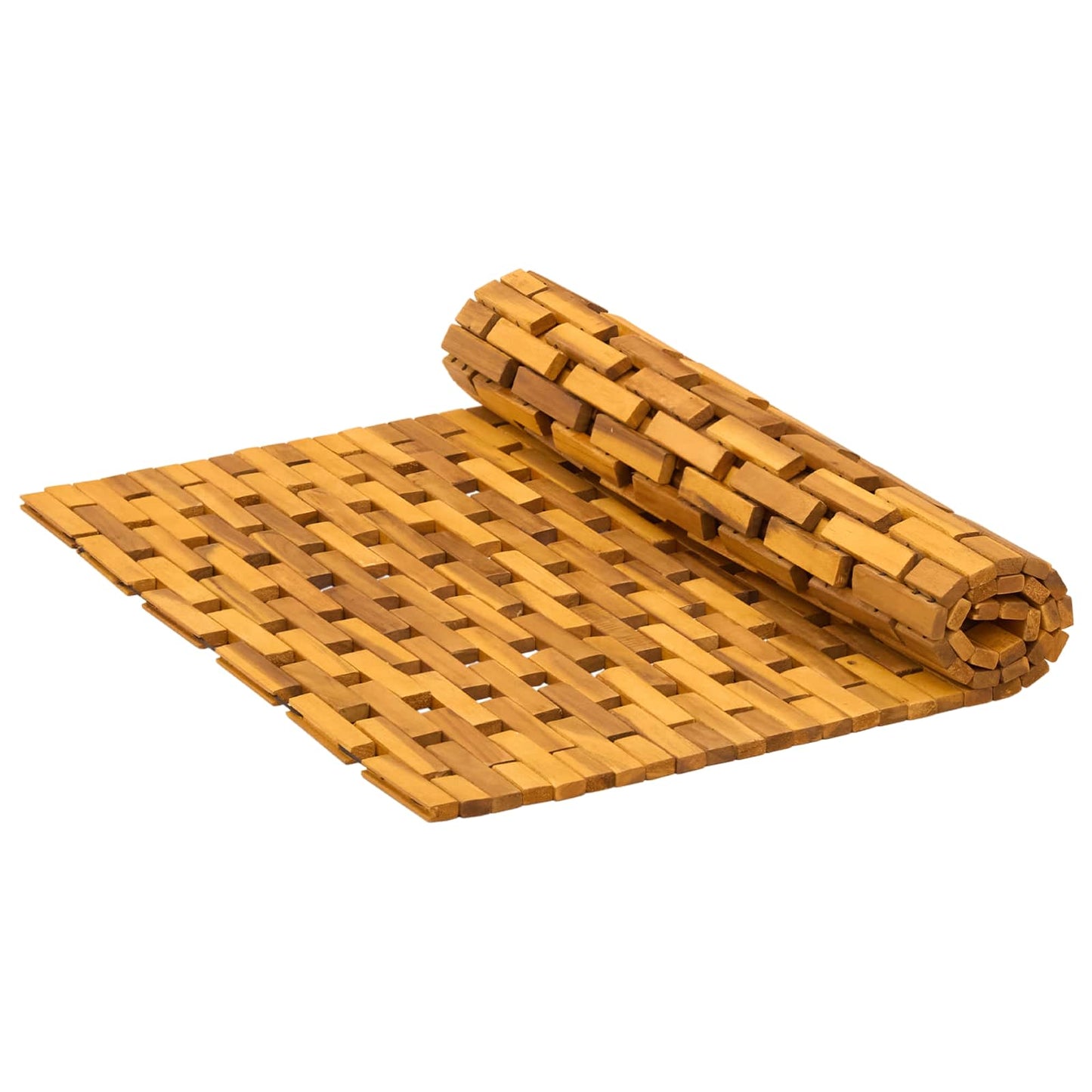 Fürdőszobai szőnyegek Természetes 65 x 100 cm Tömör Akácfa
