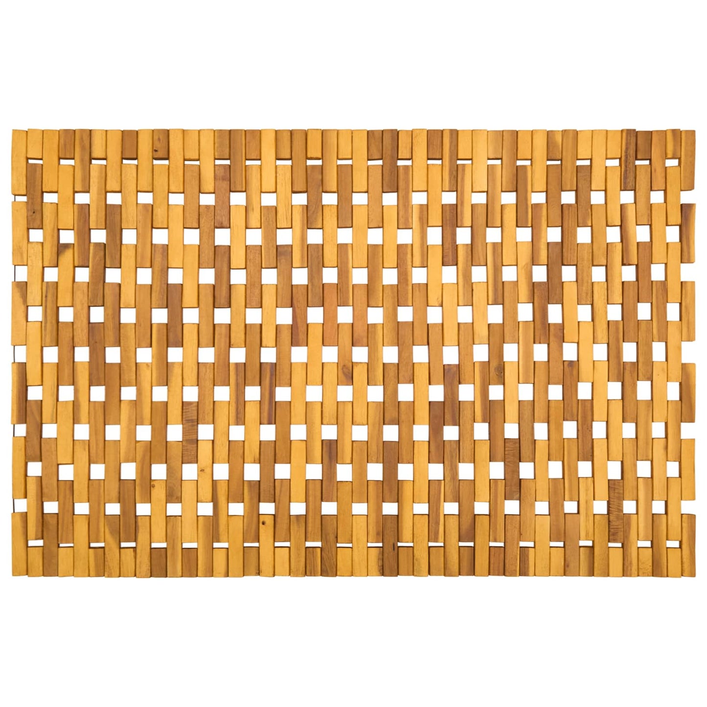Fürdőszobai szőnyegek Természetes 65 x 100 cm Tömör Akácfa