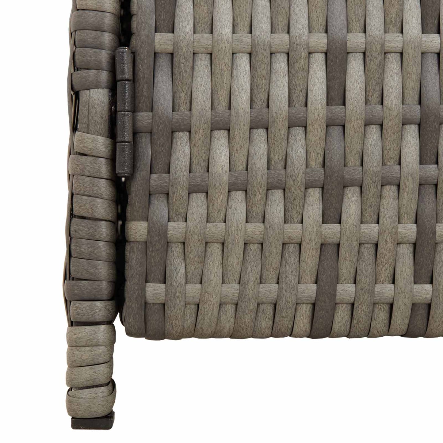 Cabinet Szürke 70 x 50 x 87 cm Poliészter és Roly Rattan