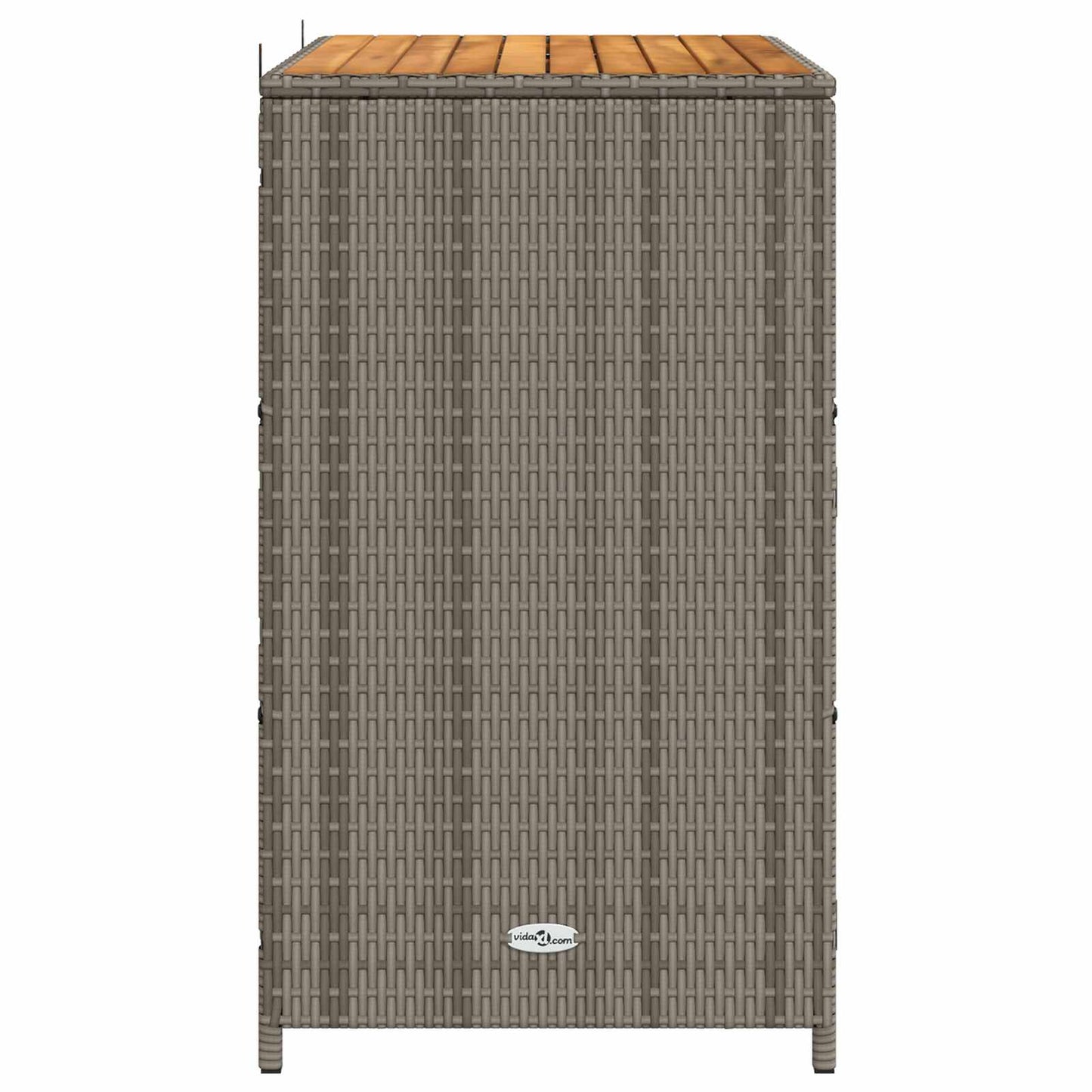 Cabinet Szürke 70 x 50 x 87 cm Poliészter és Roly Rattan