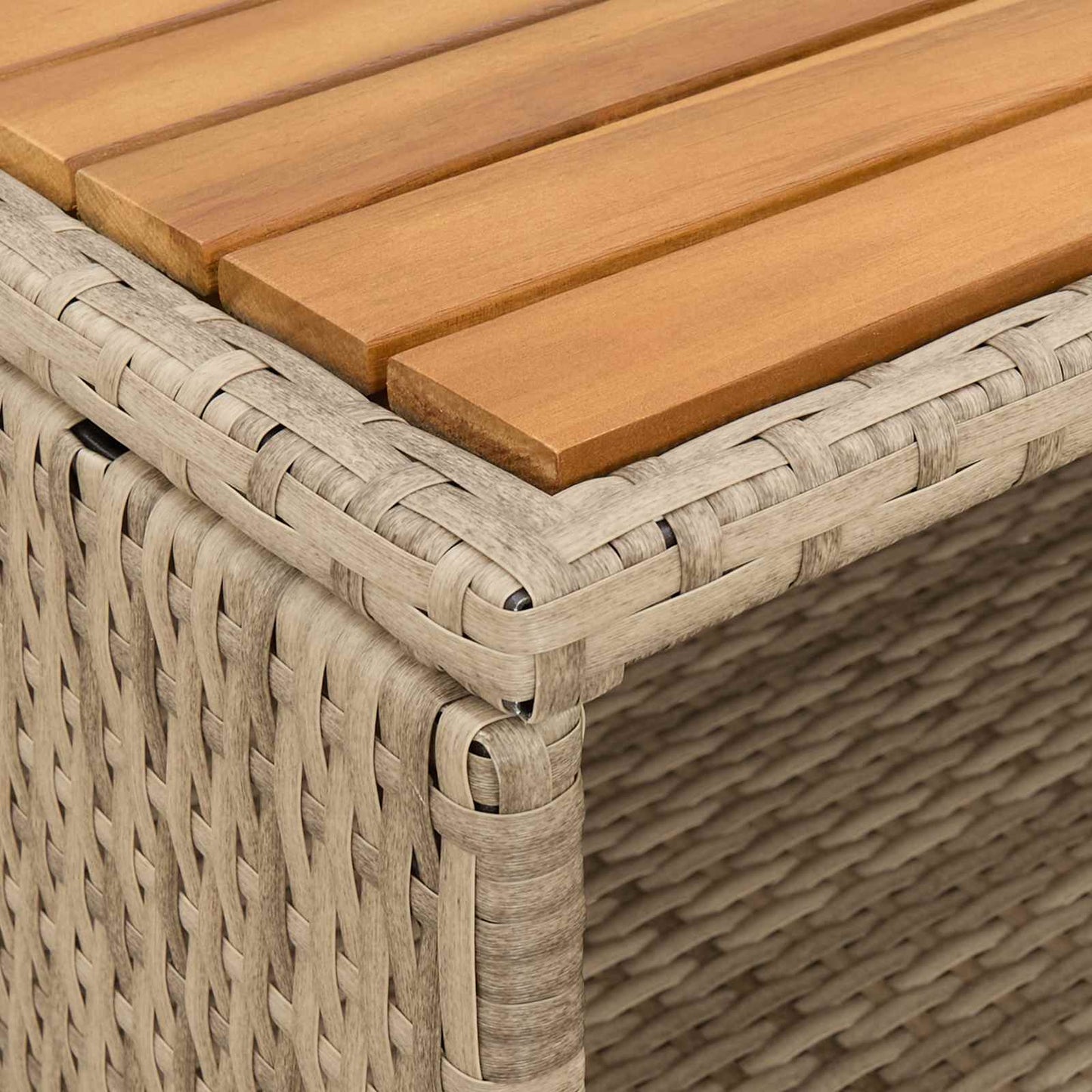 Cabinet ajtóval Bézs 70 x 50 x 87 cm Poliészter és Roly Rattan
