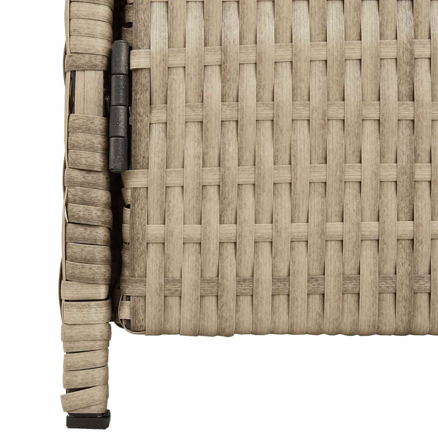 Cabinet ajtóval Bézs 70 x 50 x 87 cm Poliészter és Roly Rattan