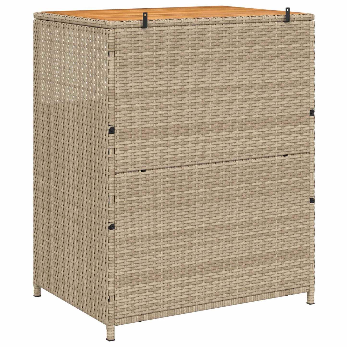 Cabinet ajtóval Bézs 70 x 50 x 87 cm Poliészter és Roly Rattan